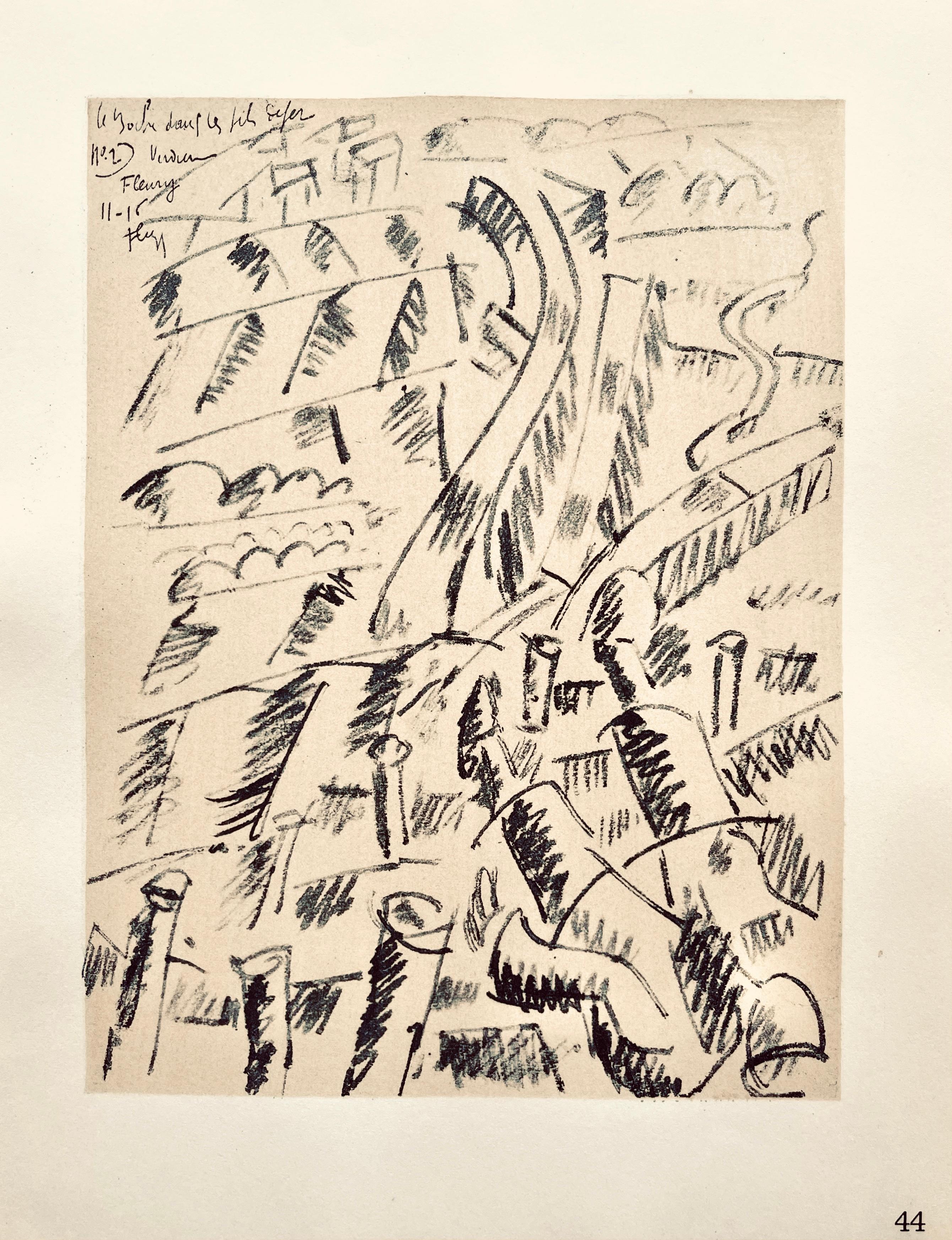 Lithograph, stencil on vélin paper. Paper Size: 10 x 7.75 inches. Inscription: Signed in the plate and unnumbered, as issued. Notes: From the folio, Fernand Léger, Dessins de Guerre 1915-16, 1956. Published by Berggruen et Cie, Paris; printed by