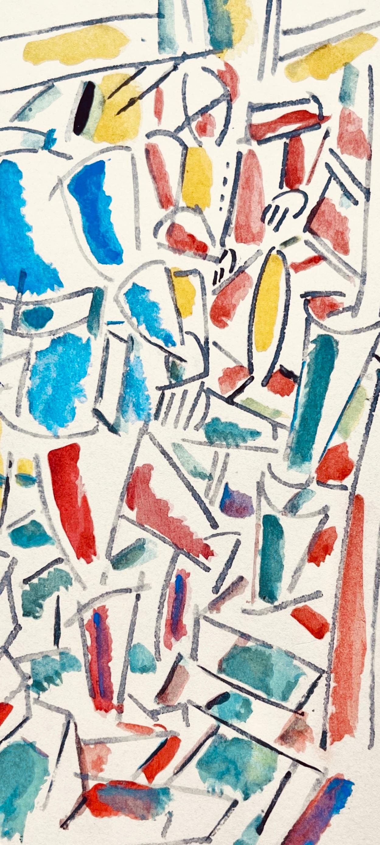 Léger, Les Foreurs, Dessins de Guerre 1915-16 (after) - Print by Fernand Léger