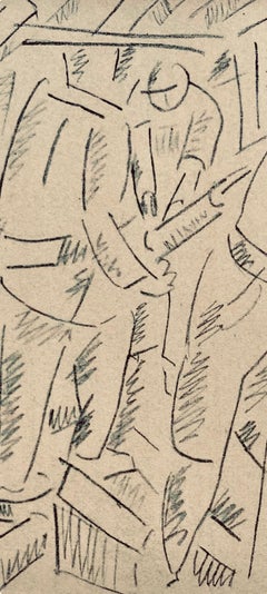 Fernand Leger, Die Drillers, aus Kriegszeichnungen 1915-16, 1956 (nach)