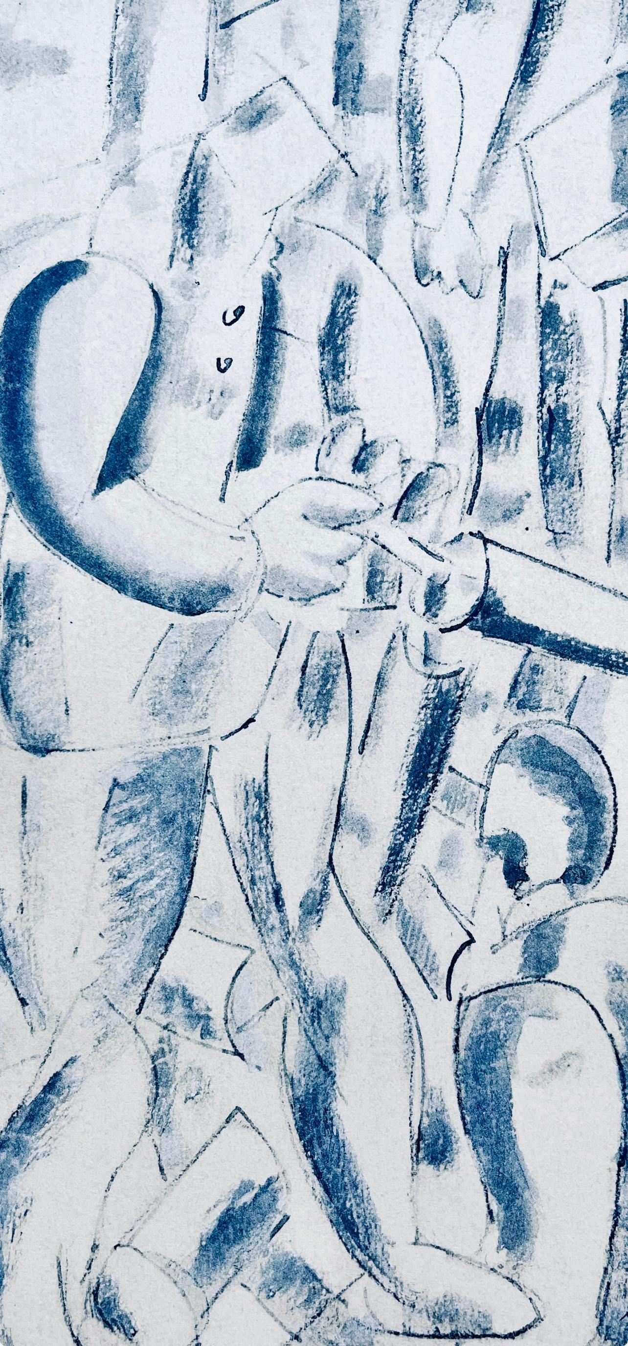 Léger, Les Foreurs, Dessins de Guerre 1915-16 (after) - Print by Fernand Léger