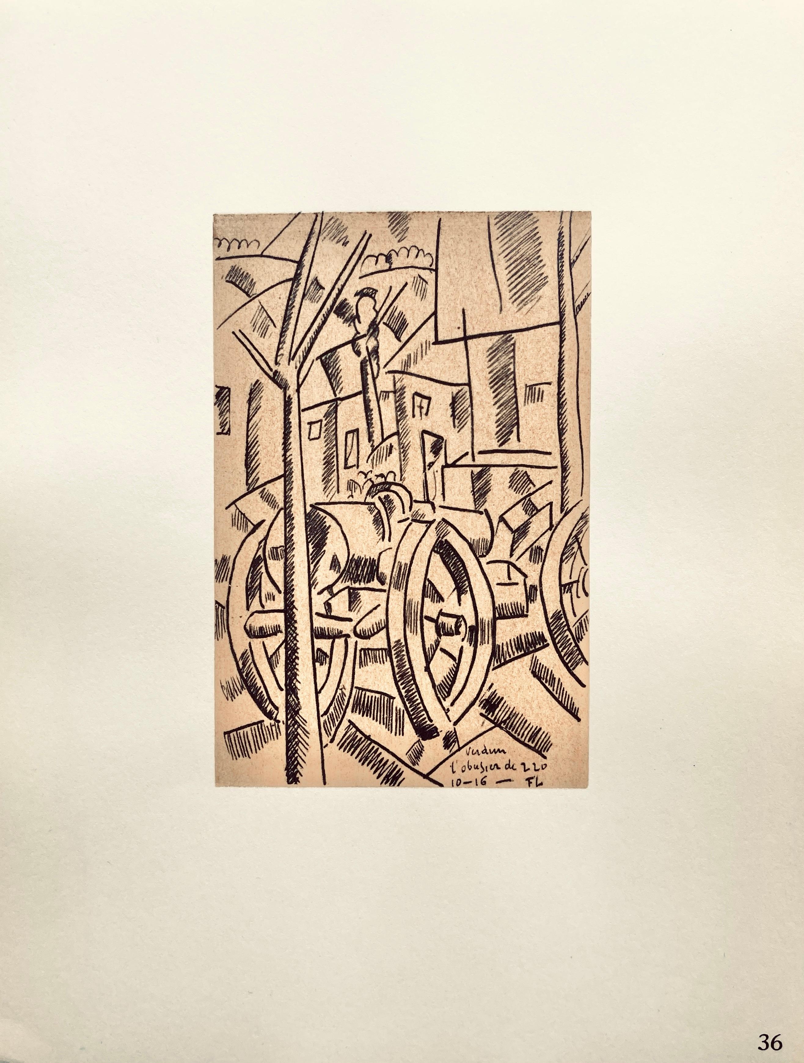 Lithograph, stencil on vélin paper. Paper Size: 10 x 7.75 inches. Inscription: Signed in the plate and unnumbered, as issued. Notes: From the folio, Fernand Léger, Dessins de Guerre 1915-16, 1956. Published by Berggruen et Cie, Paris; printed by