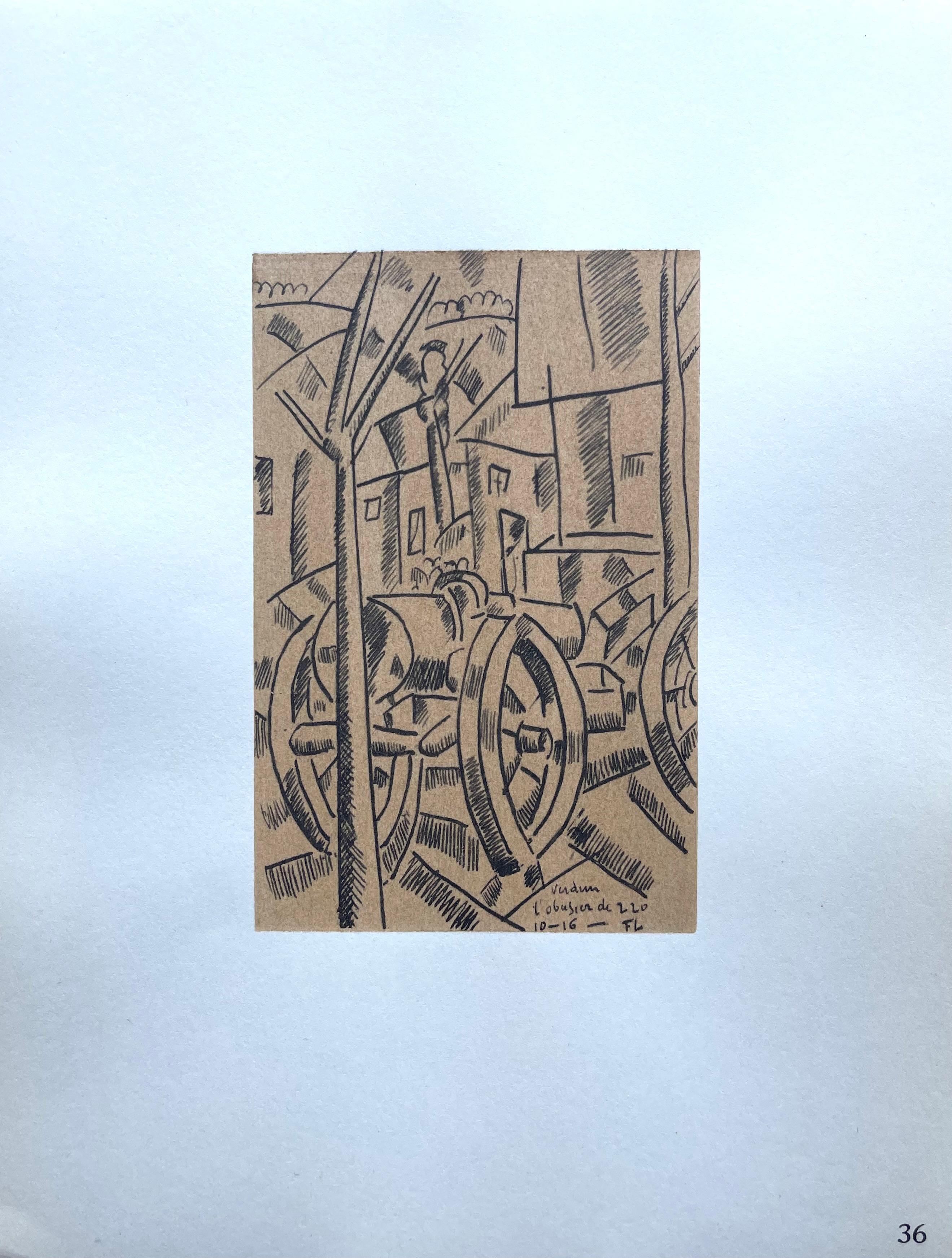Léger, L'obusier De 220, Fernand Léger: Dessins de Guerre (after) For Sale 3