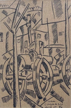 Vintage Léger, L'obusier De 220, Fernand Léger: Dessins de Guerre (after)