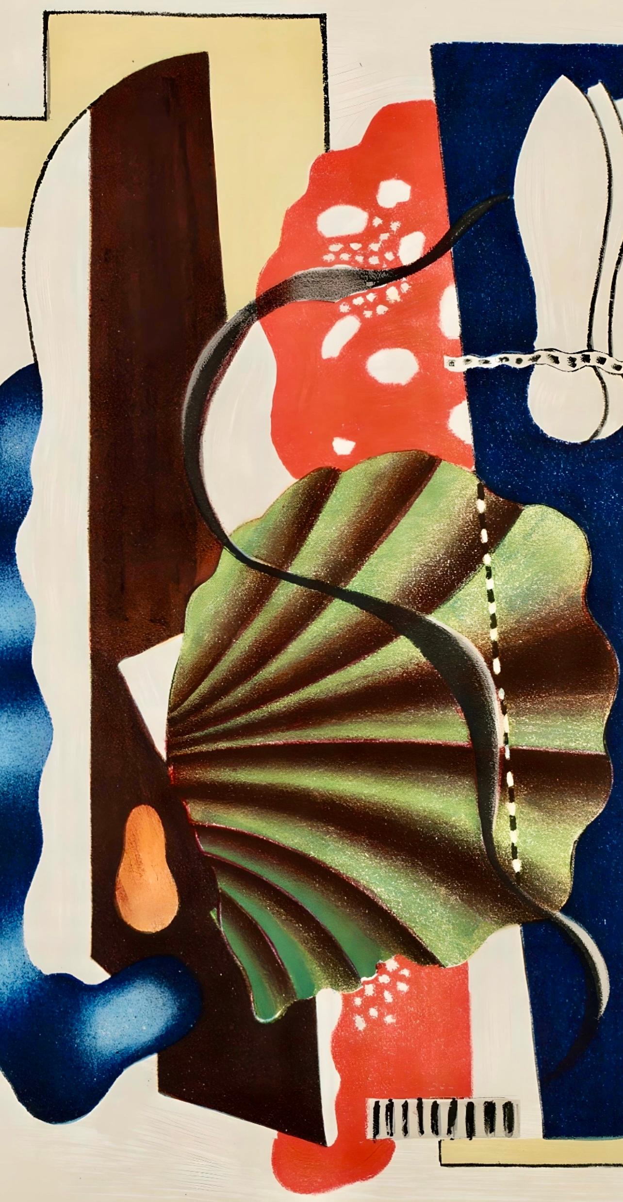 Léger, Nature morte, Derrière le miroir (after) - Print by Fernand Léger