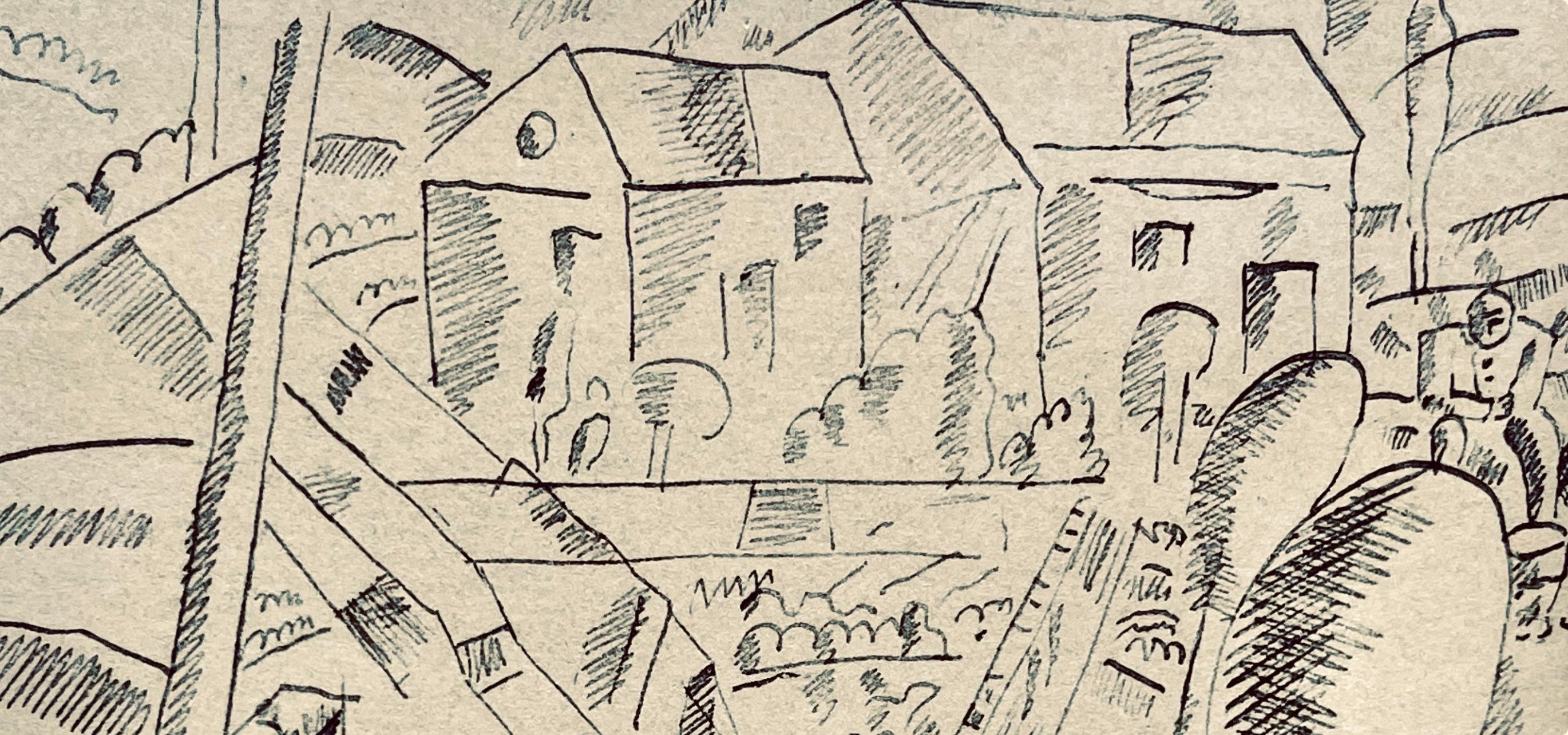 Léger, Paysage en Argonne, Dessins de Guerre 1915-16 (after) - Print by Fernand Léger