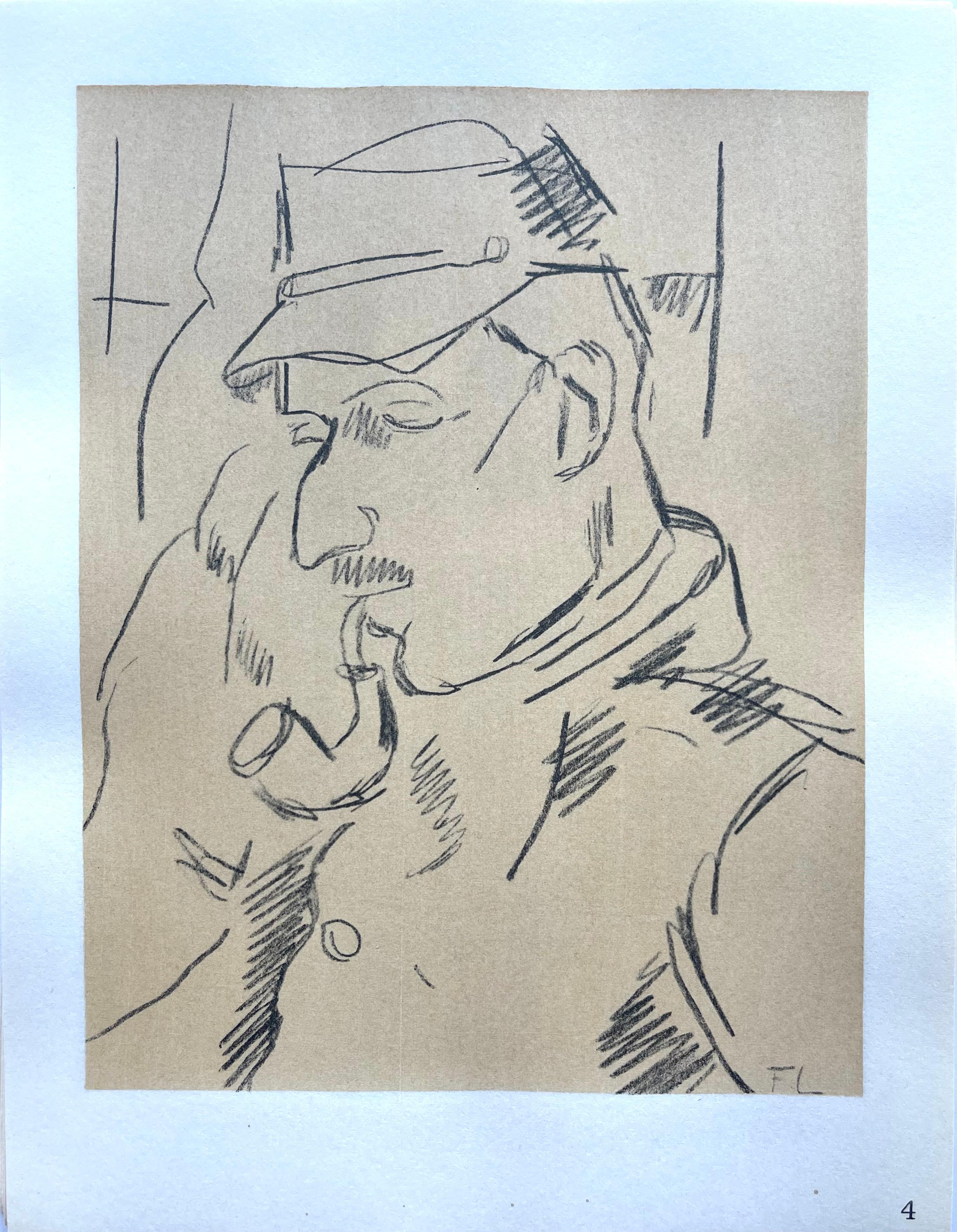 Léger, Portrait De Mon Caporal, Fernand Léger: Dessins de Guerre (after) For Sale 4