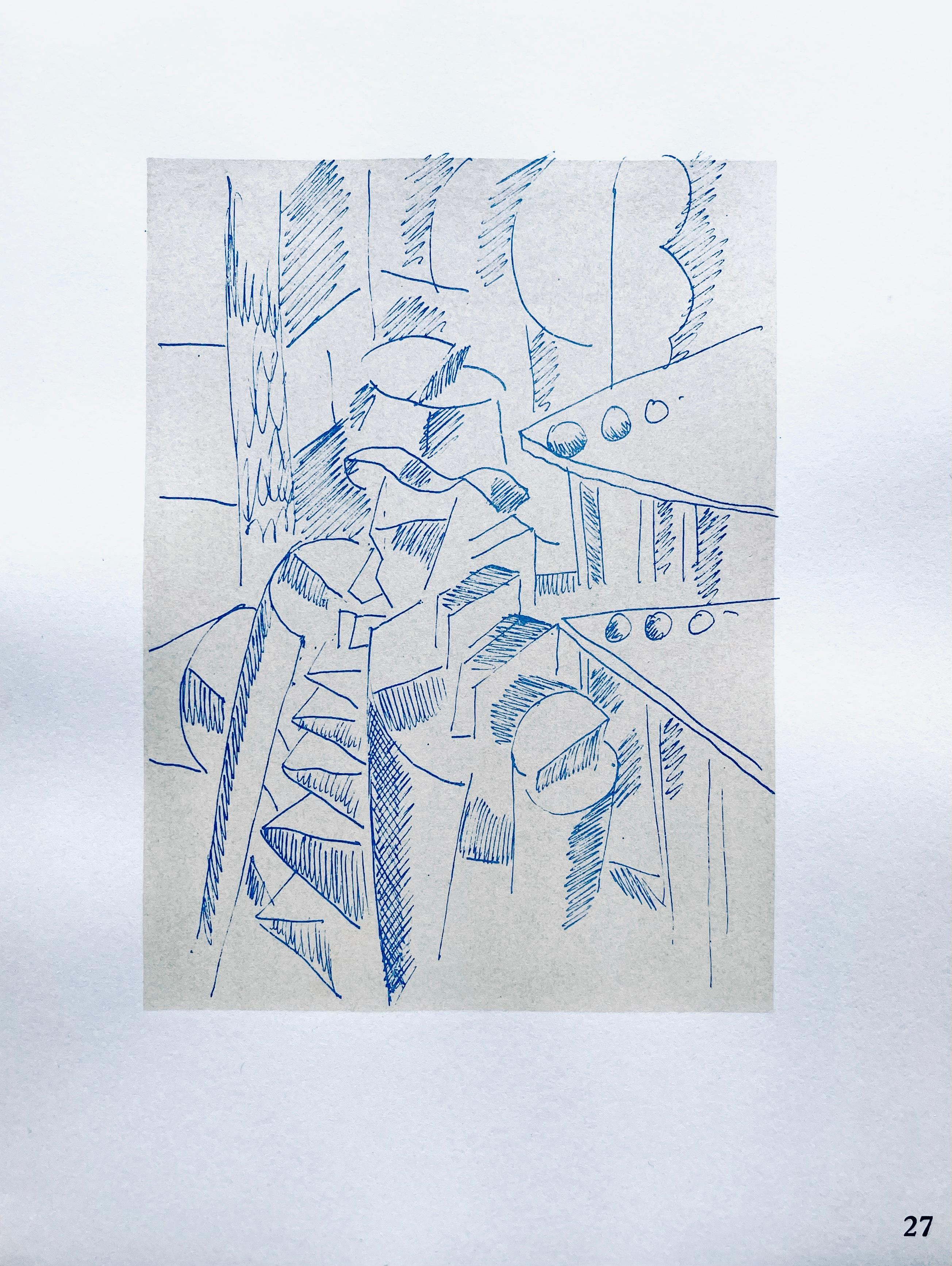 Lithograph, stencil on vélin paper. Paper Size: 10 x 7.75 inches. Inscription: Unsigned and unnumbered, as issued. Notes: From the folio, Fernand Léger, Dessins de Guerre 1915-16, 1956. Published by Berggruen et Cie, Paris; printed by Atelier Daniel