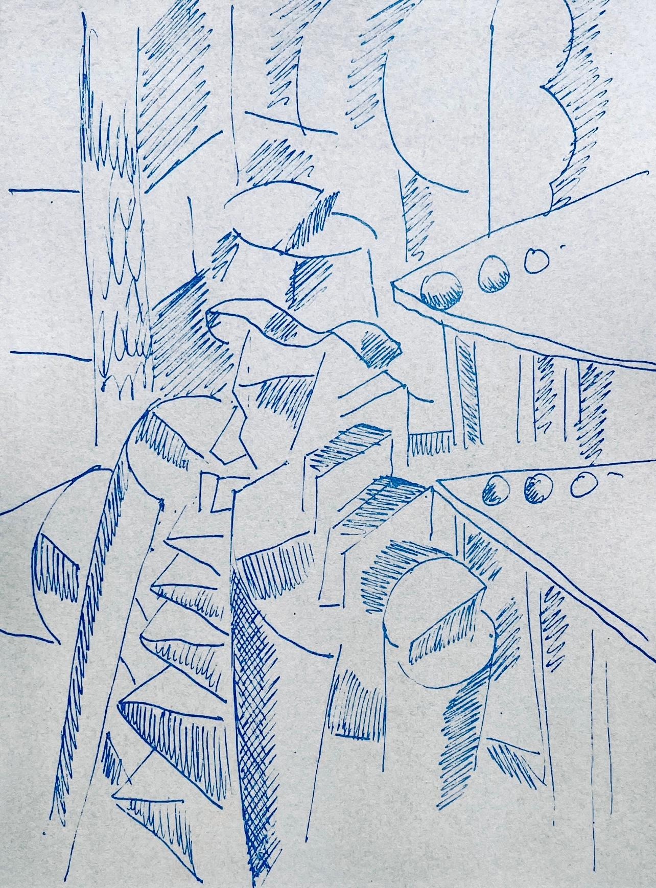 Fernand Léger Figurative Print - Léger, Soldat assis, Dessins de Guerre 1915-16 (after)