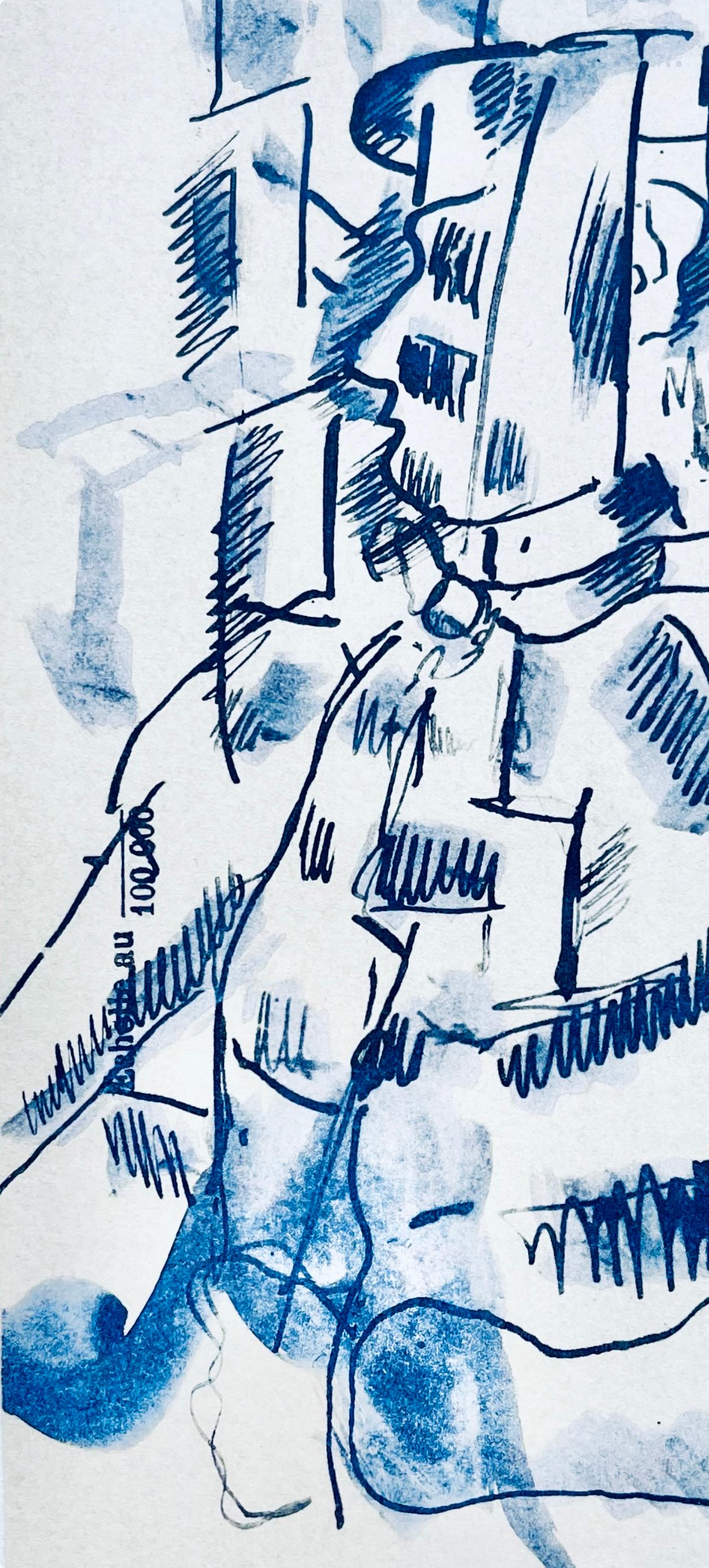 Léger, Soldat blessé, Dessins de Guerre 1915-16 (after) - Cubist Print by Fernand Léger