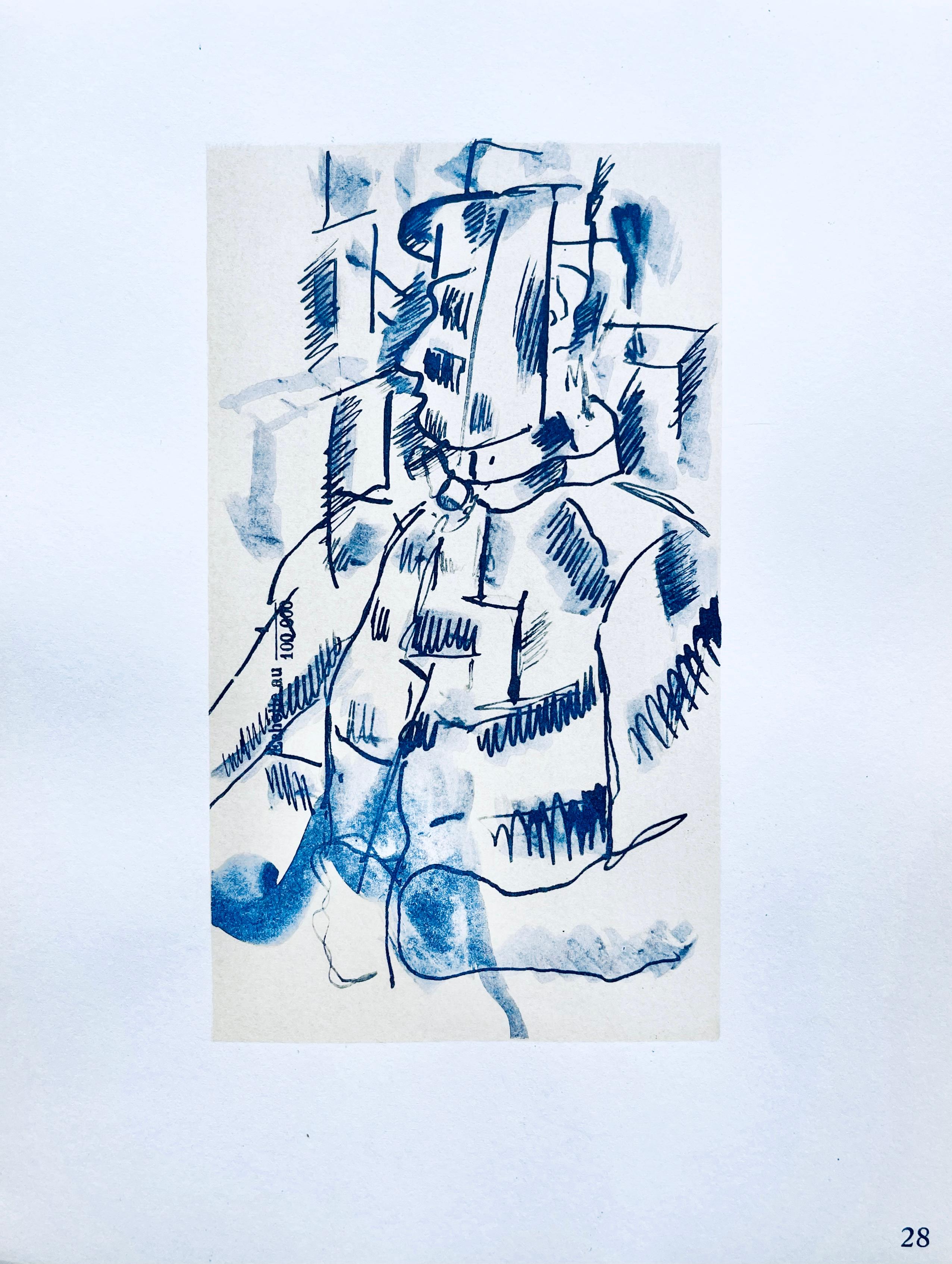 Lithograph, stencil on vélin paper. Paper Size: 10 x 7.75 inches. Inscription: Unsigned and unnumbered, as issued. Notes: From the folio, Fernand Léger, Dessins de Guerre 1915-16, 1956. Published by Berggruen et Cie, Paris; printed by Atelier Daniel