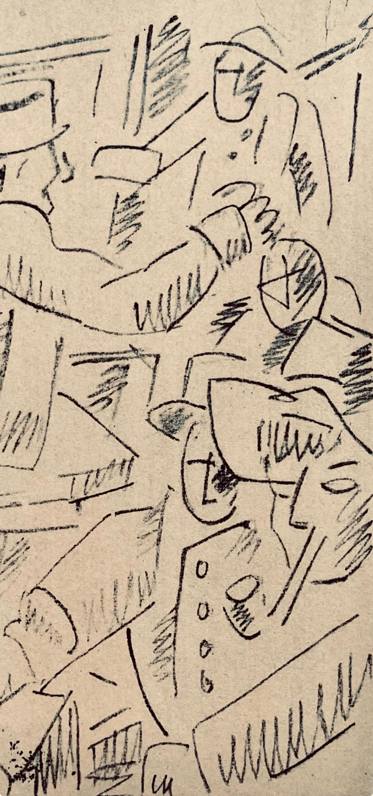 Léger, Soldats au repos, Dessins de Guerre 1915-16 (after) - Print by Fernand Léger