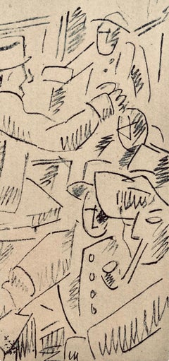 Fernand Leger, Soldiers at Rest, from War Drawings 1915-16, 1956 (after)