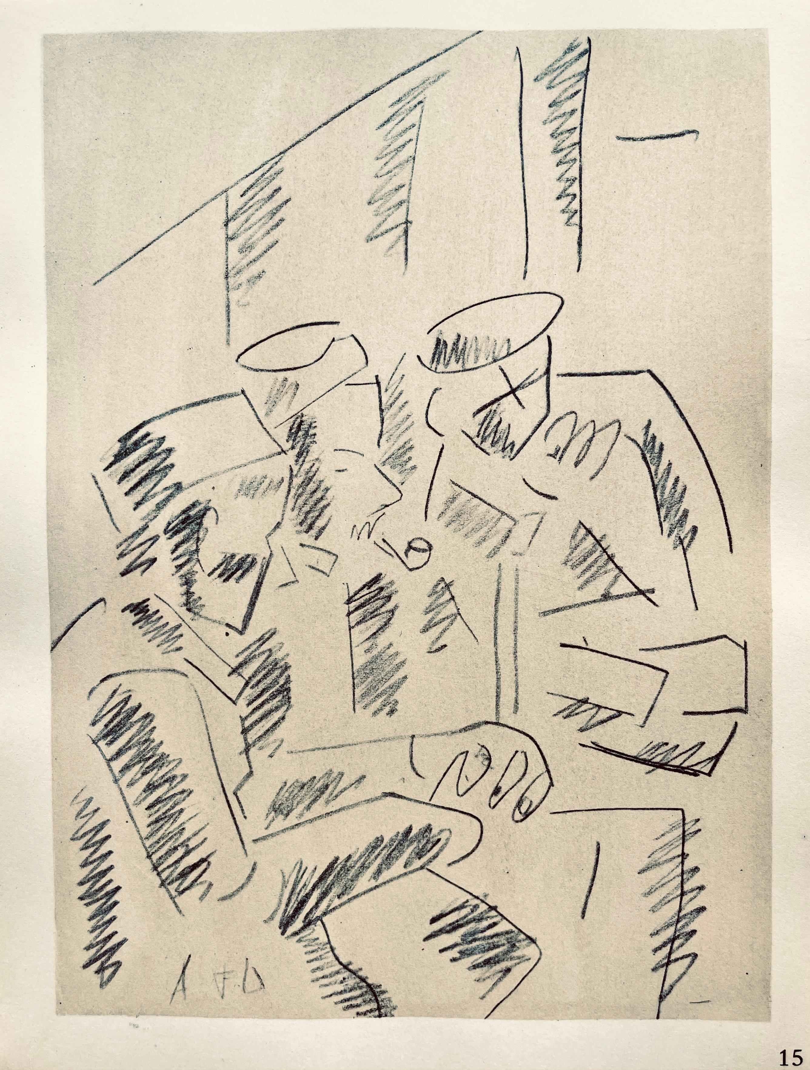 Lithograph, stencil on vélin paper. Paper Size: 10 x 7.75 inches. Inscription: Signed in the plate and unnumbered, as issued. Notes: From the folio, Fernand Léger, Dessins de Guerre 1915-16, 1956. Published by Berggruen et Cie, Paris; printed by