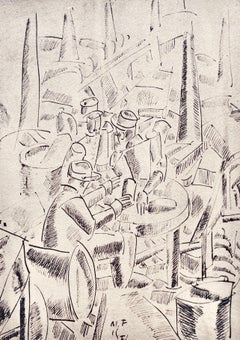 Léger, Soldats dans un abri, Dessins de Guerre 1915-16 (after)