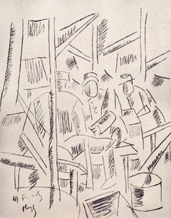 Léger, Soldats dans un abri, Dessins de Guerre 1915-16 (after)