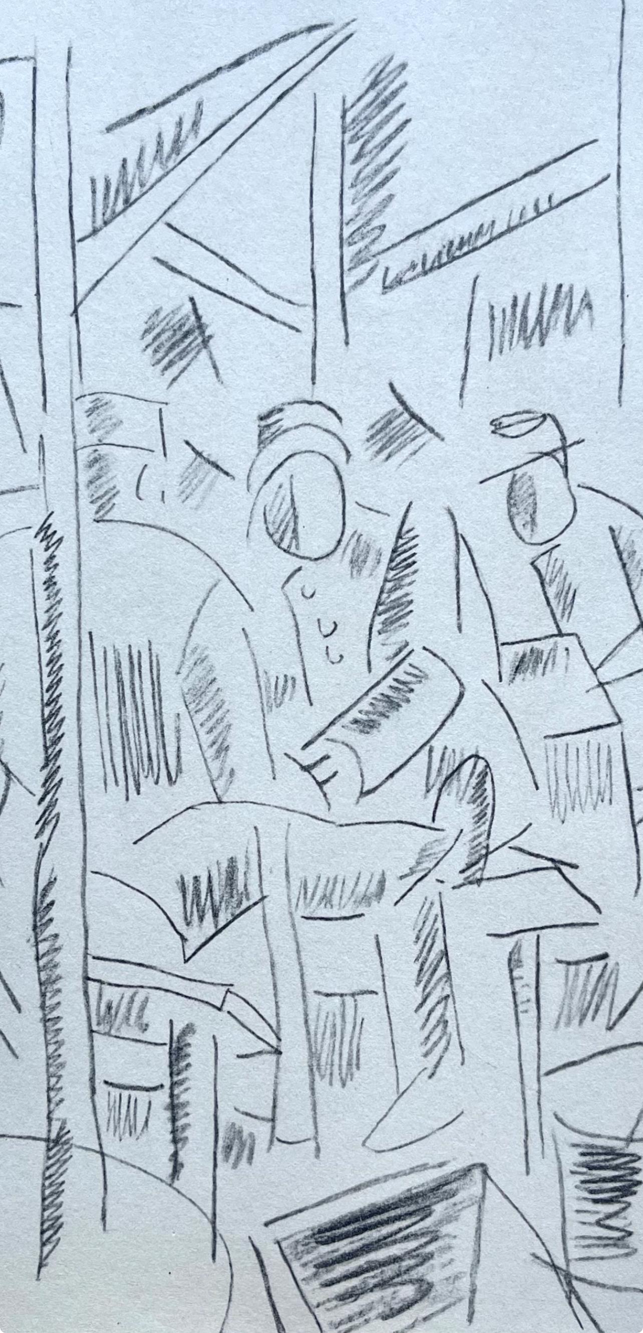 Léger, Soldats dans un Abri, Fernand Léger : Dessins de Guerre (d'après) en vente 1