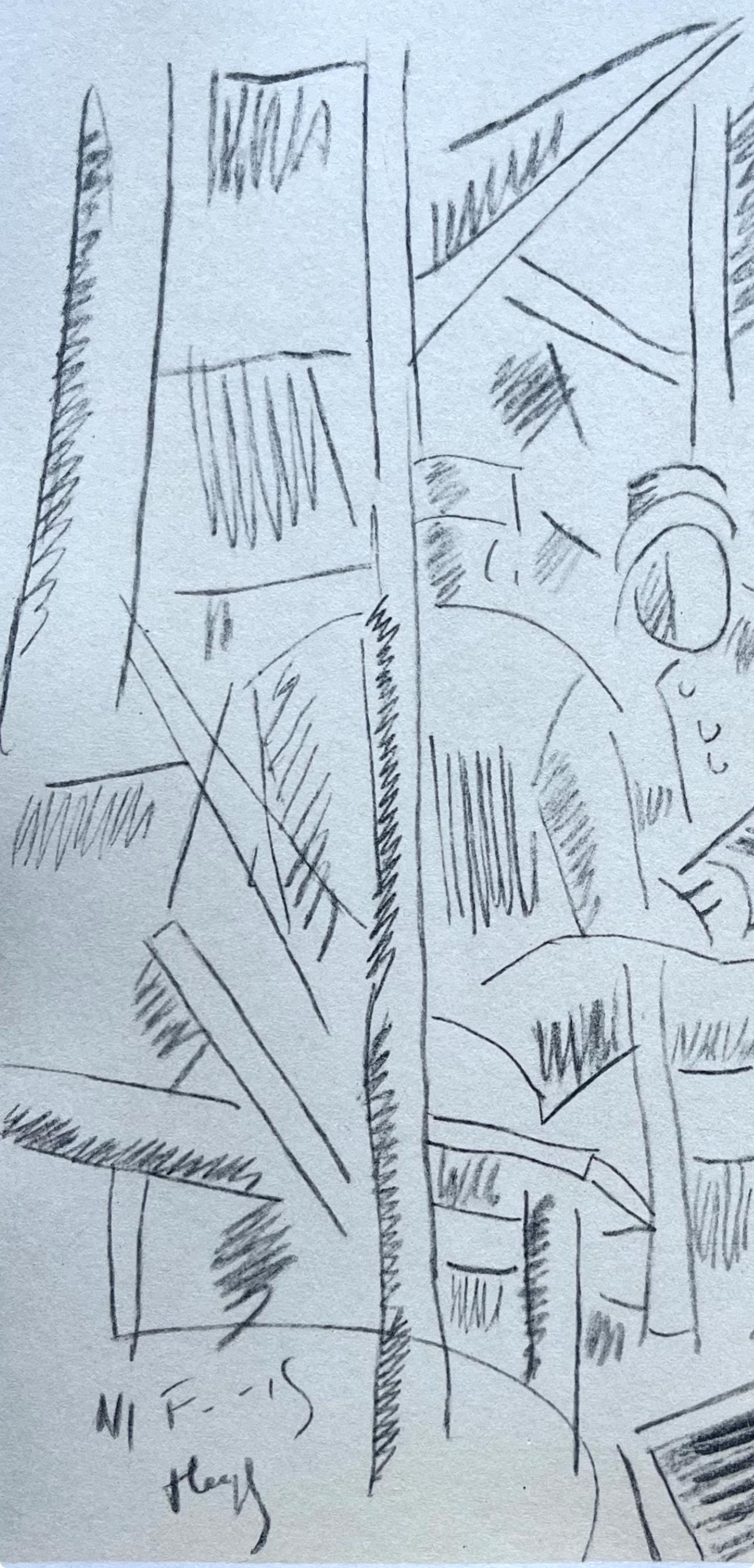 Léger, Soldats dans un Abri, Fernand Léger : Dessins de Guerre (d'après) en vente 2