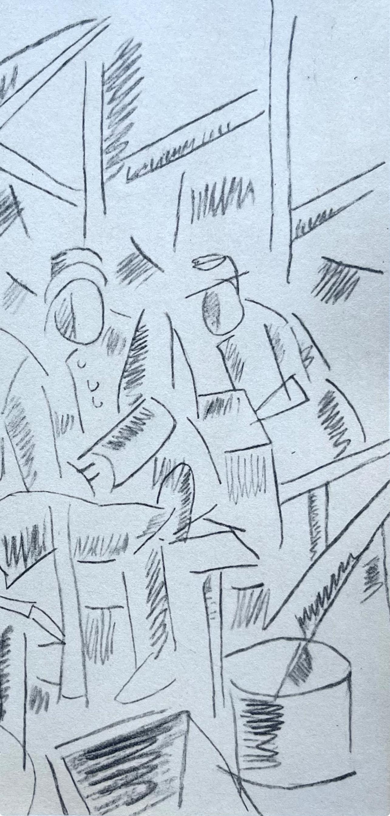 Léger, Soldats dans un Abri, Fernand Léger : Dessins de Guerre (d'après) en vente 3