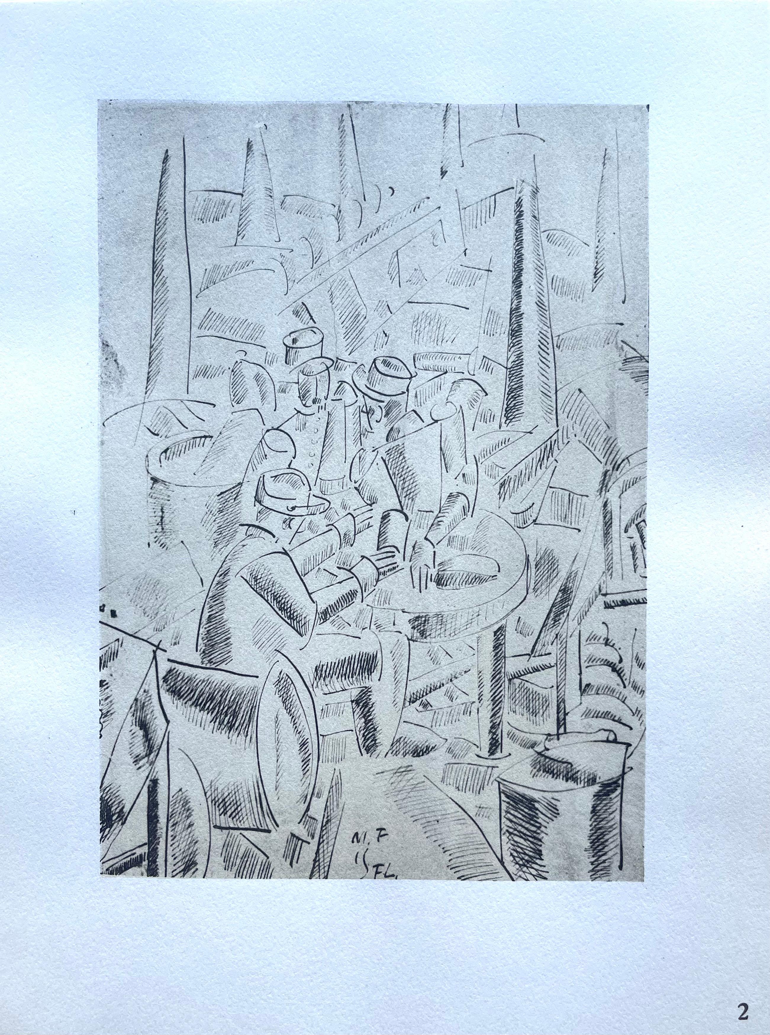 Léger, Soldats dans un Abri, Fernand Léger: Dessins de Guerre (after) For Sale 4