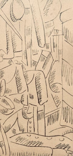 Fernand Leger, Soldats dans une maison en ruines, dessins de guerre 1915-16, 1956 (d'après)