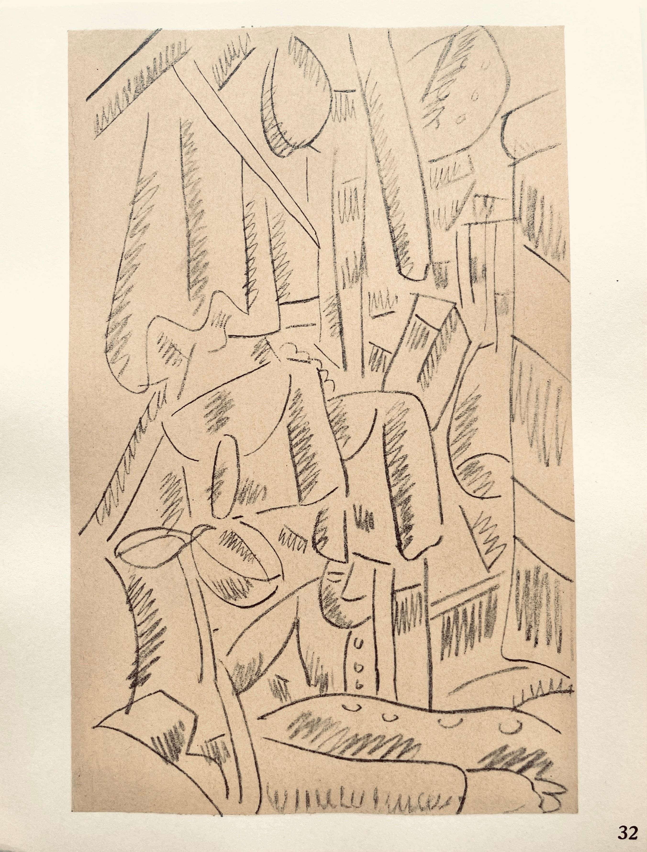 Lithograph, stencil on vélin paper. Paper Size: 10 x 7.75 inches. Inscription: Unsigned and unnumbered, as issued. Notes: From the folio, Fernand Léger, Dessins de Guerre 1915-16, 1956. Published by Berggruen et Cie, Paris; printed by Atelier Daniel