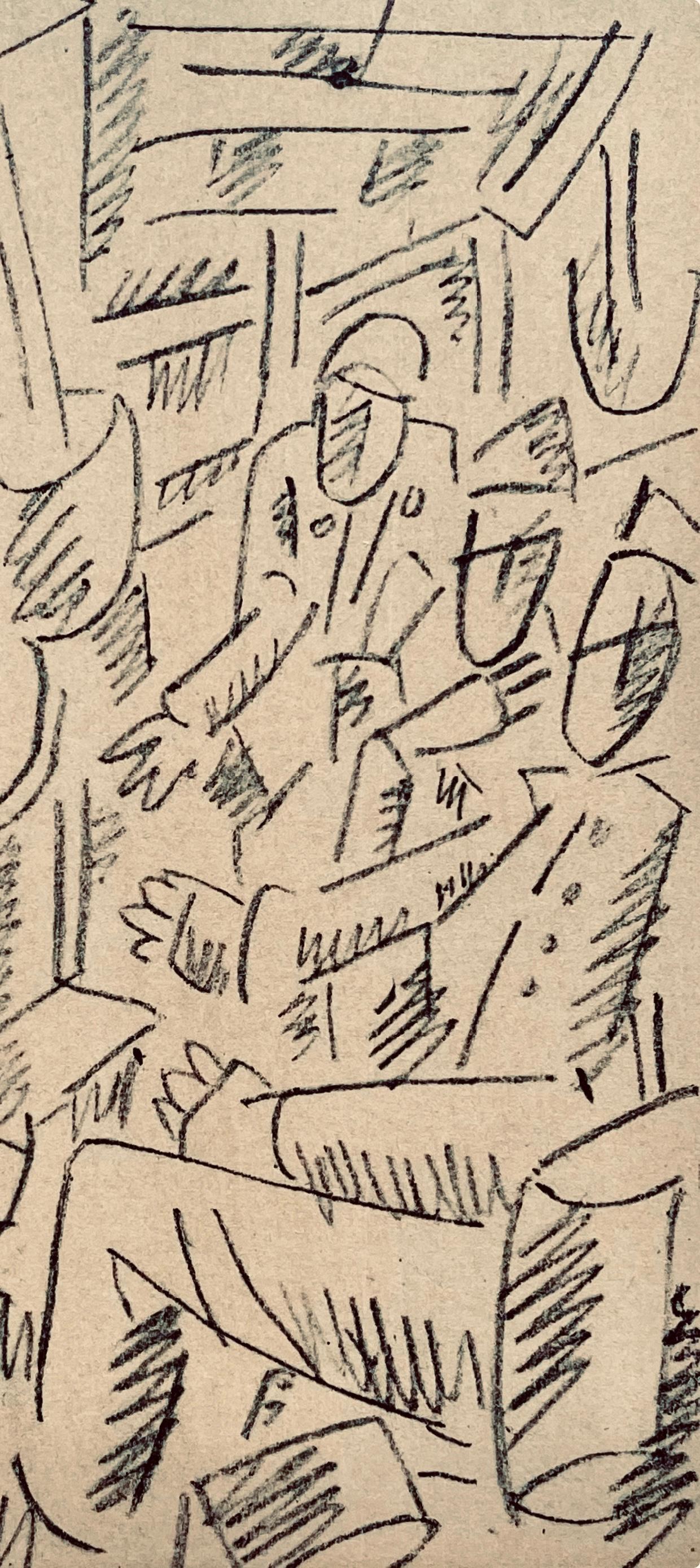 Léger, Soldats jouant aux cartes, Dessins de Guerre 1915-16 (after) - Print by Fernand Léger