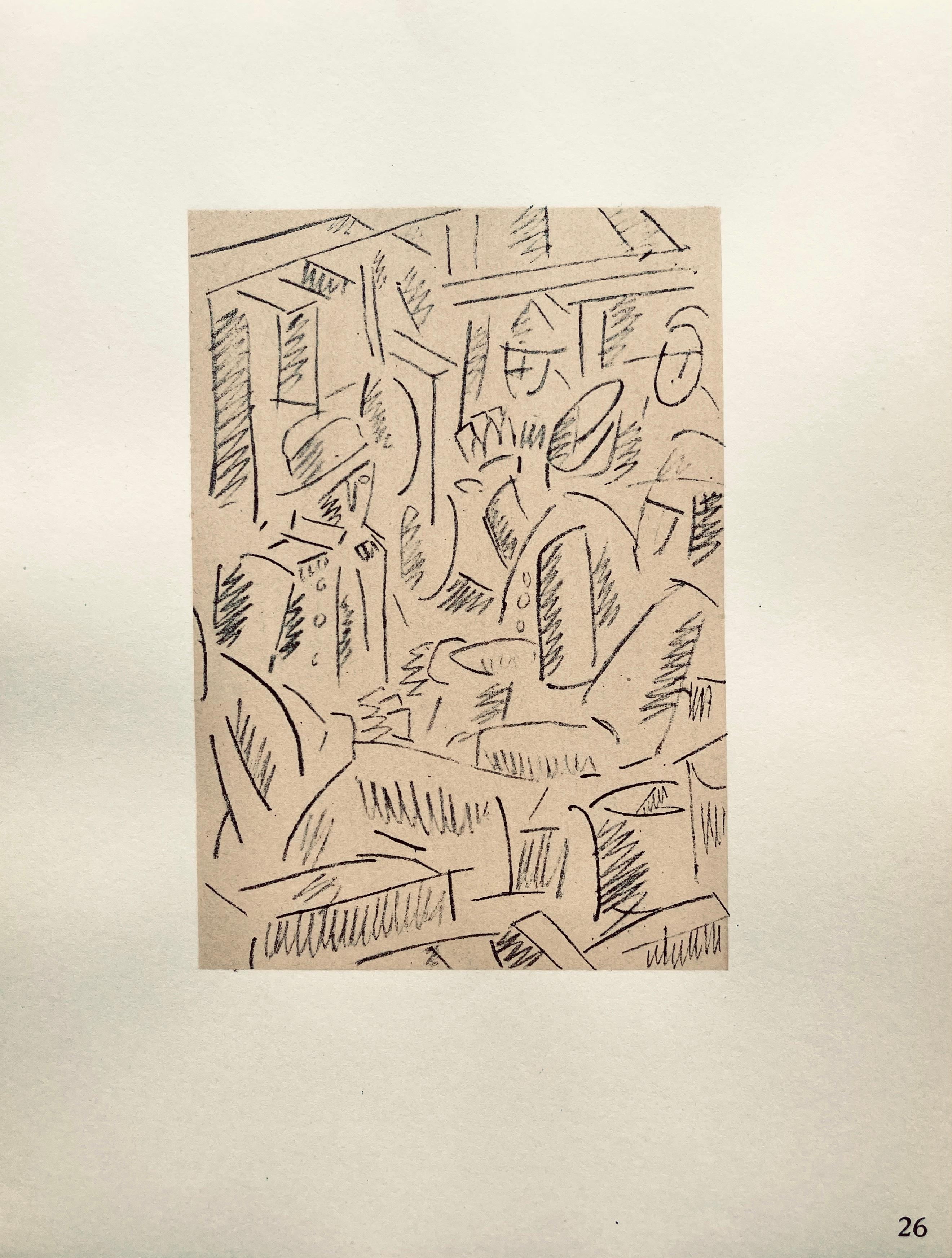 Lithograph, stencil on vélin paper. Paper Size: 10 x 7.75 inches. Inscription: Unsigned and unnumbered, as issued. Notes: From the folio, Fernand Léger, Dessins de Guerre 1915-16, 1956. Published by Berggruen et Cie, Paris; printed by Atelier Daniel