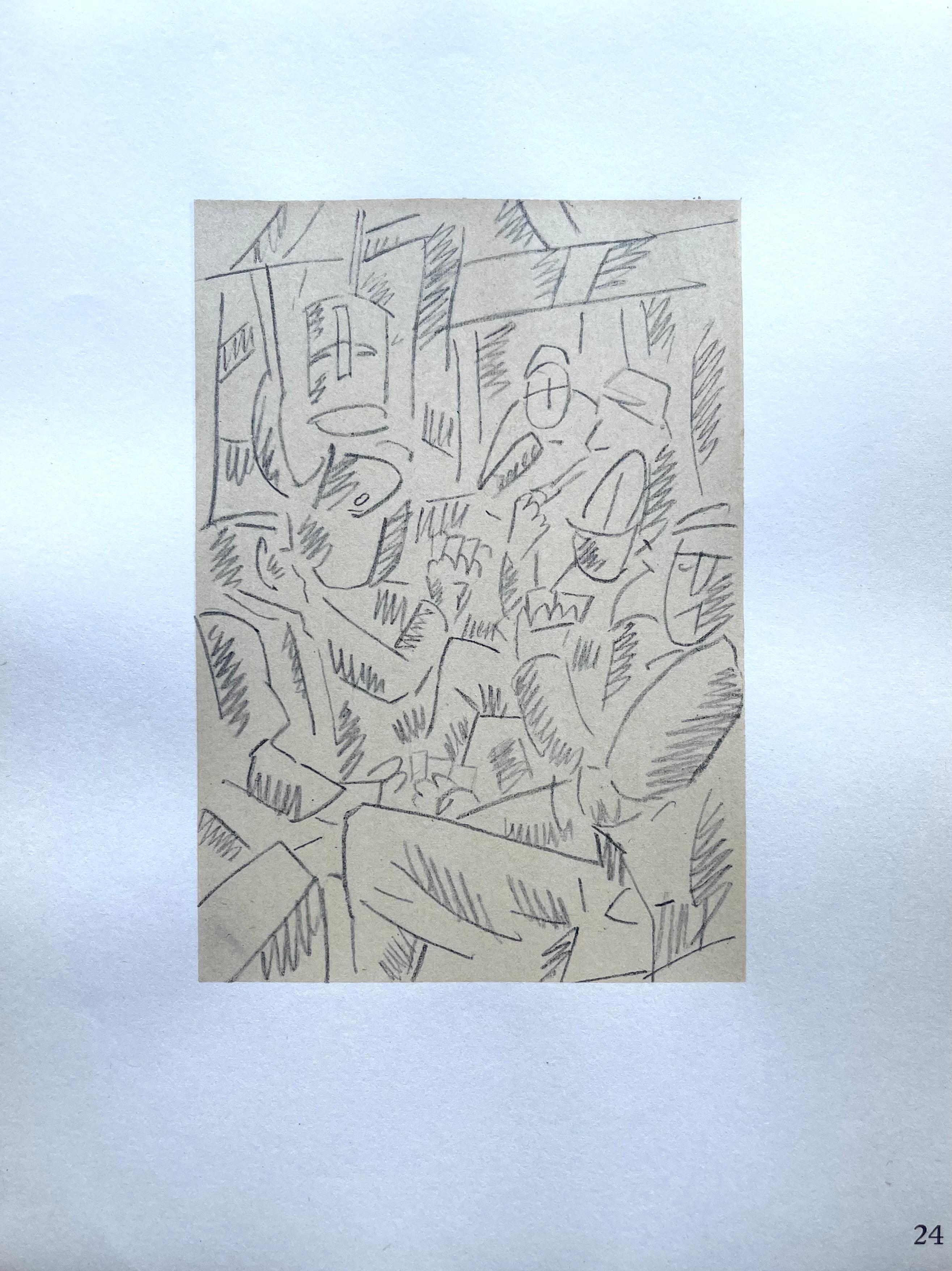 Léger, Soldats Jouant Aux Cartes, Fernand Léger: Dessins de Guerre (after) For Sale 4