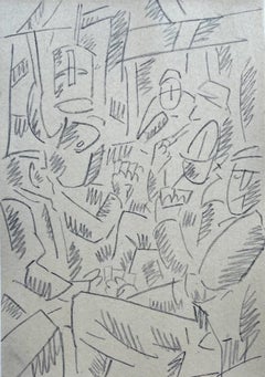 Léger, Soldats Jouant Aux Cartes, Fernand Léger: Dessins de Guerre (nach)