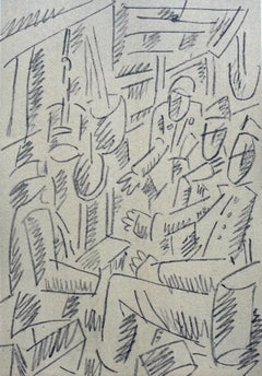 Léger, Soldats Jouant Aux Cartes, Fernand Léger: Dessins de Guerre (after)