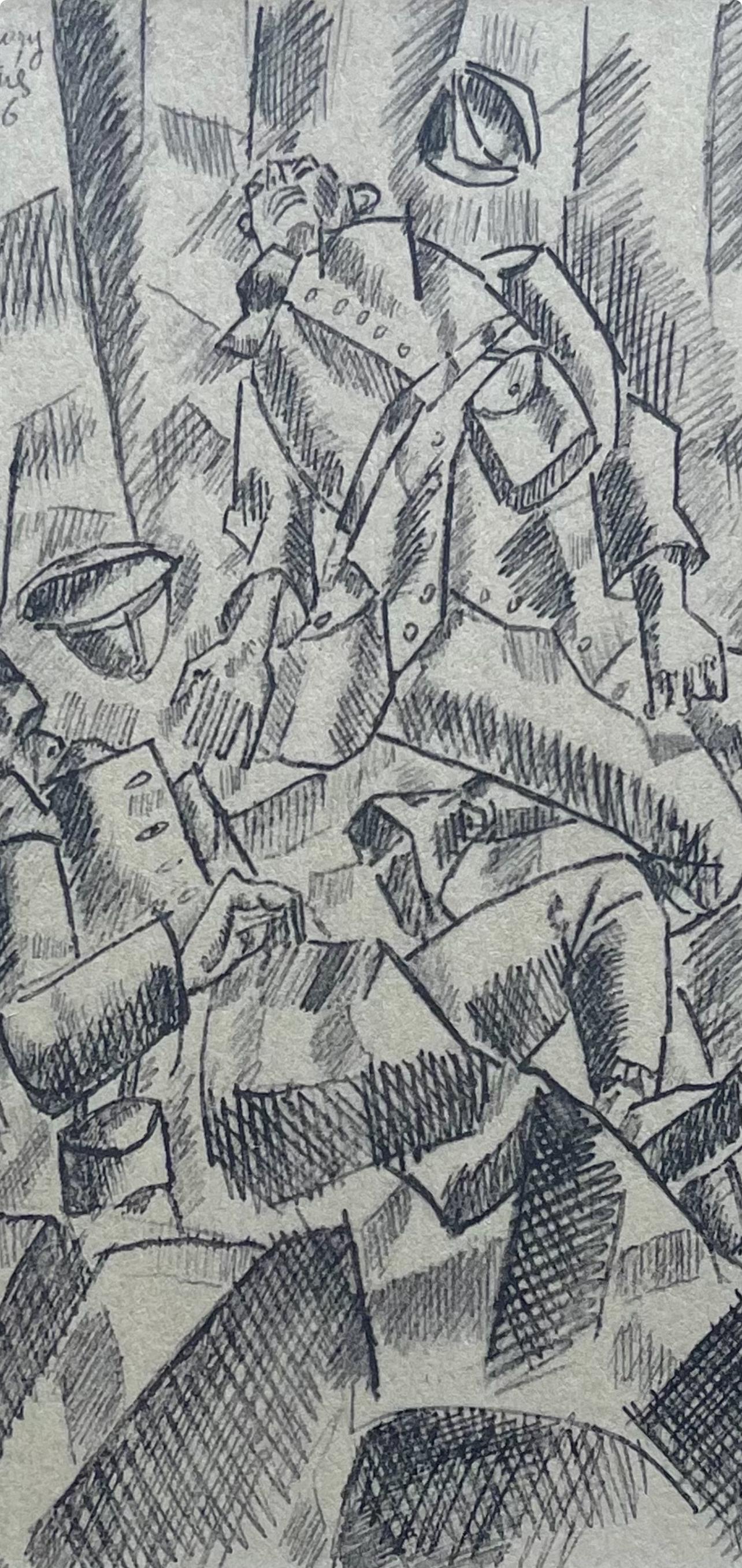 Léger, Sur La Route De Fleury, Fernand Léger: Dessins de Guerre (after) For Sale 1
