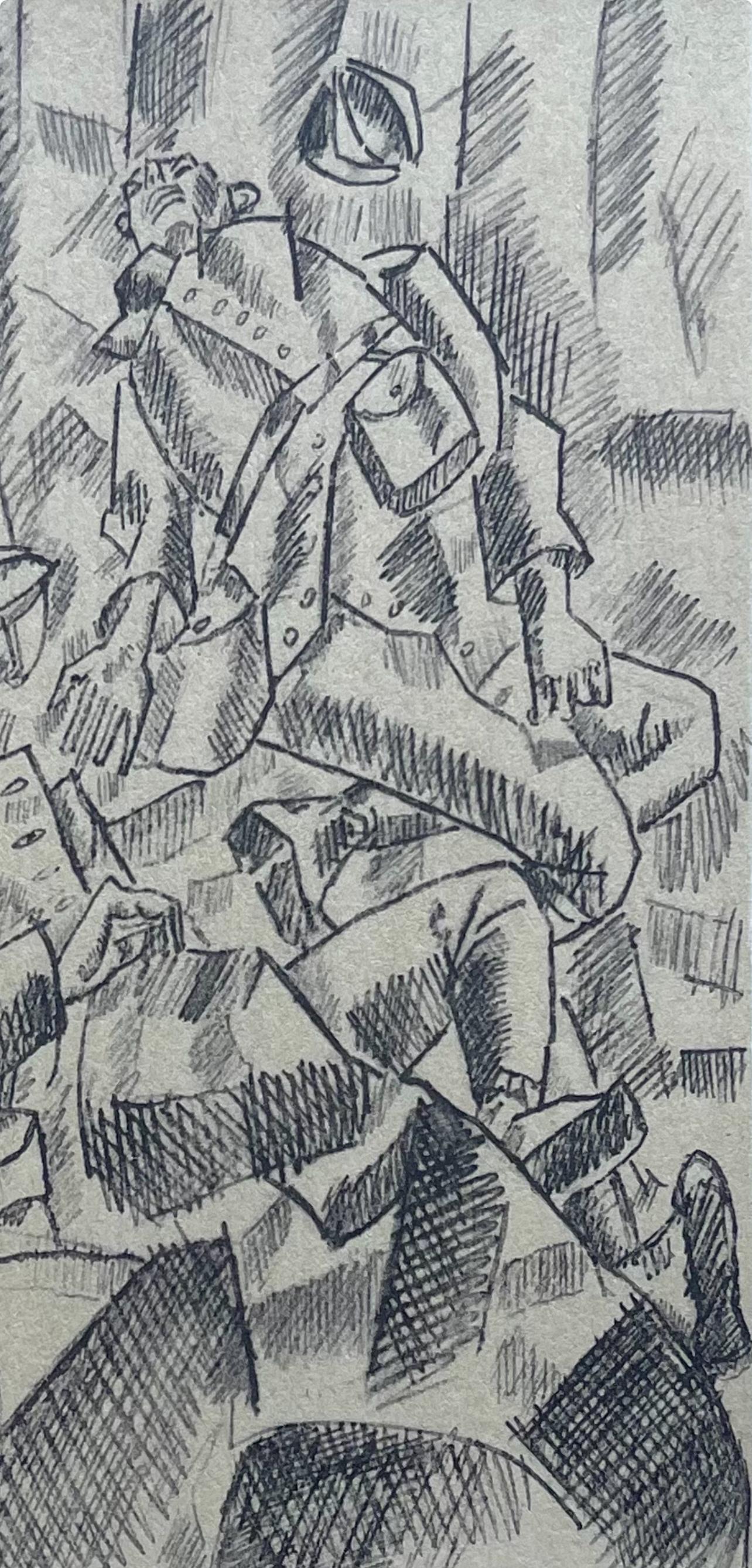 Léger, Sur La Route De Fleury, Fernand Léger: Dessins de Guerre (after) For Sale 3
