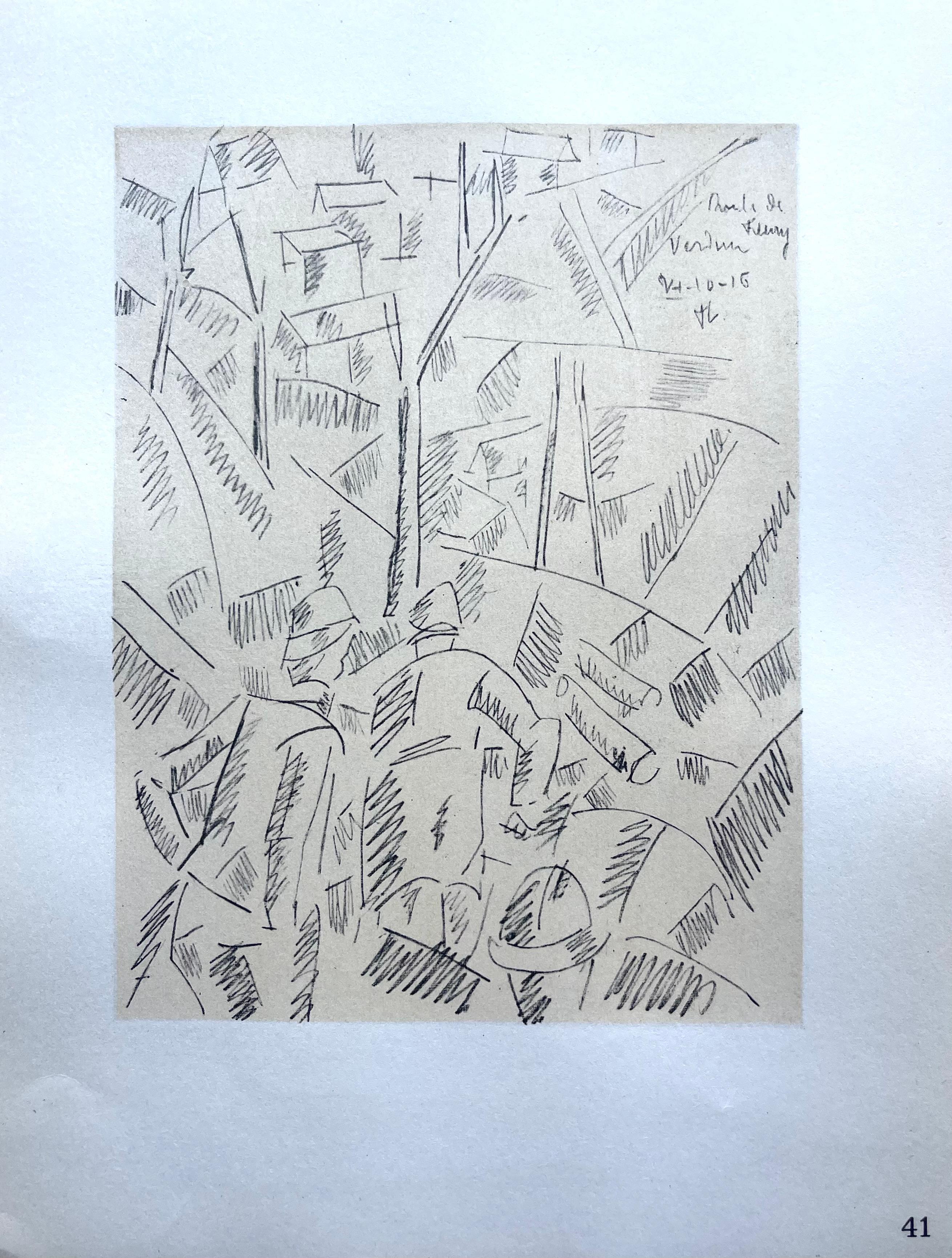 Léger, Sur La Route De Fleury, Fernand Léger: Dessins de Guerre (after) For Sale 4