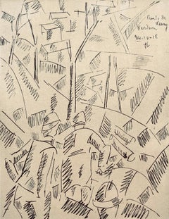 Léger, Sur la Route de Fleury: Sapeurs au Travail, Dessins de Guerre (after)