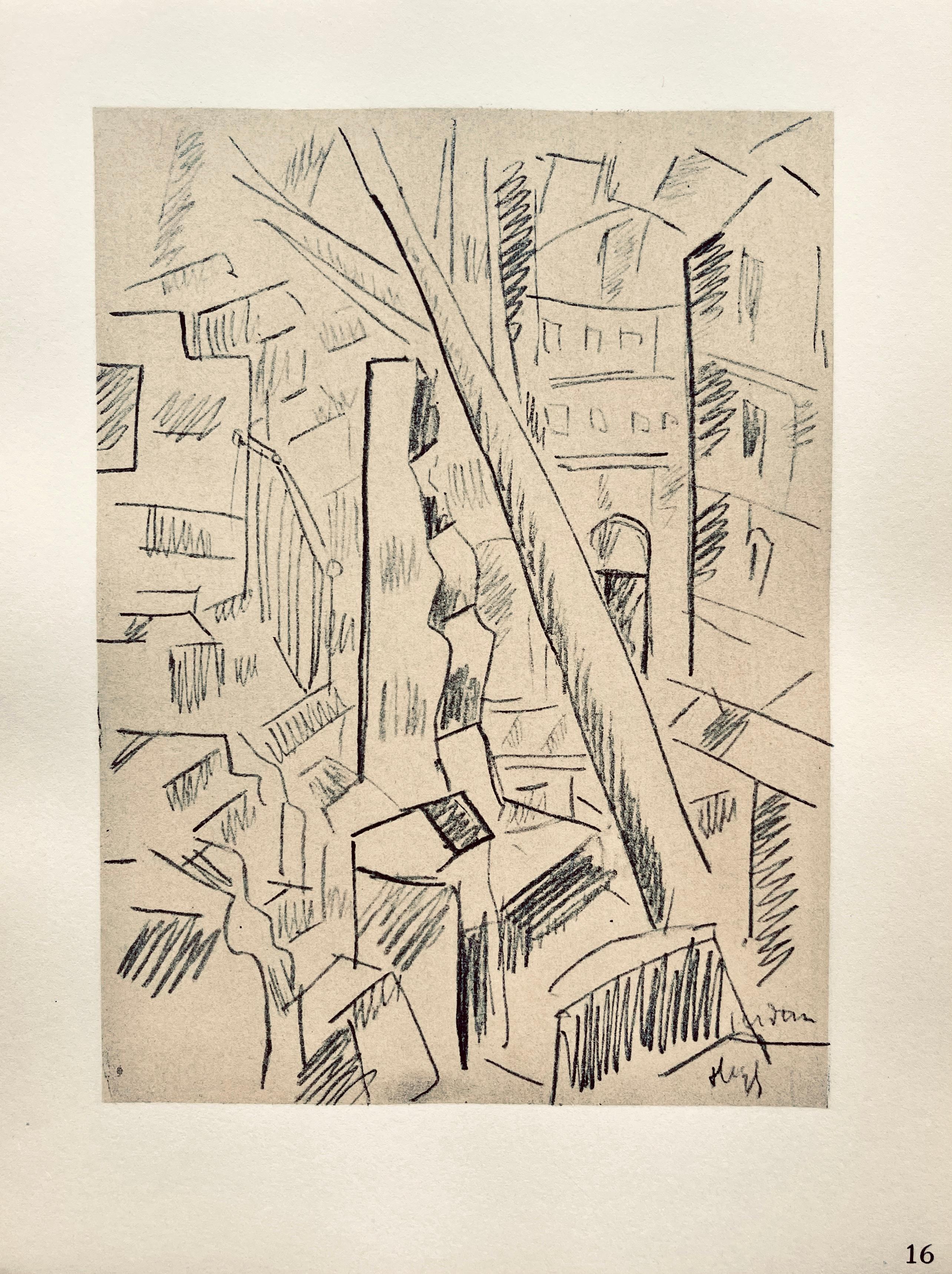 Lithograph, stencil on vélin paper. Paper Size: 10 x 7.75 inches. Inscription: Signed in the plate and unnumbered, as issued. Notes: From the folio, Fernand Léger, Dessins de Guerre 1915-16, 1956. Published by Berggruen et Cie, Paris; printed by