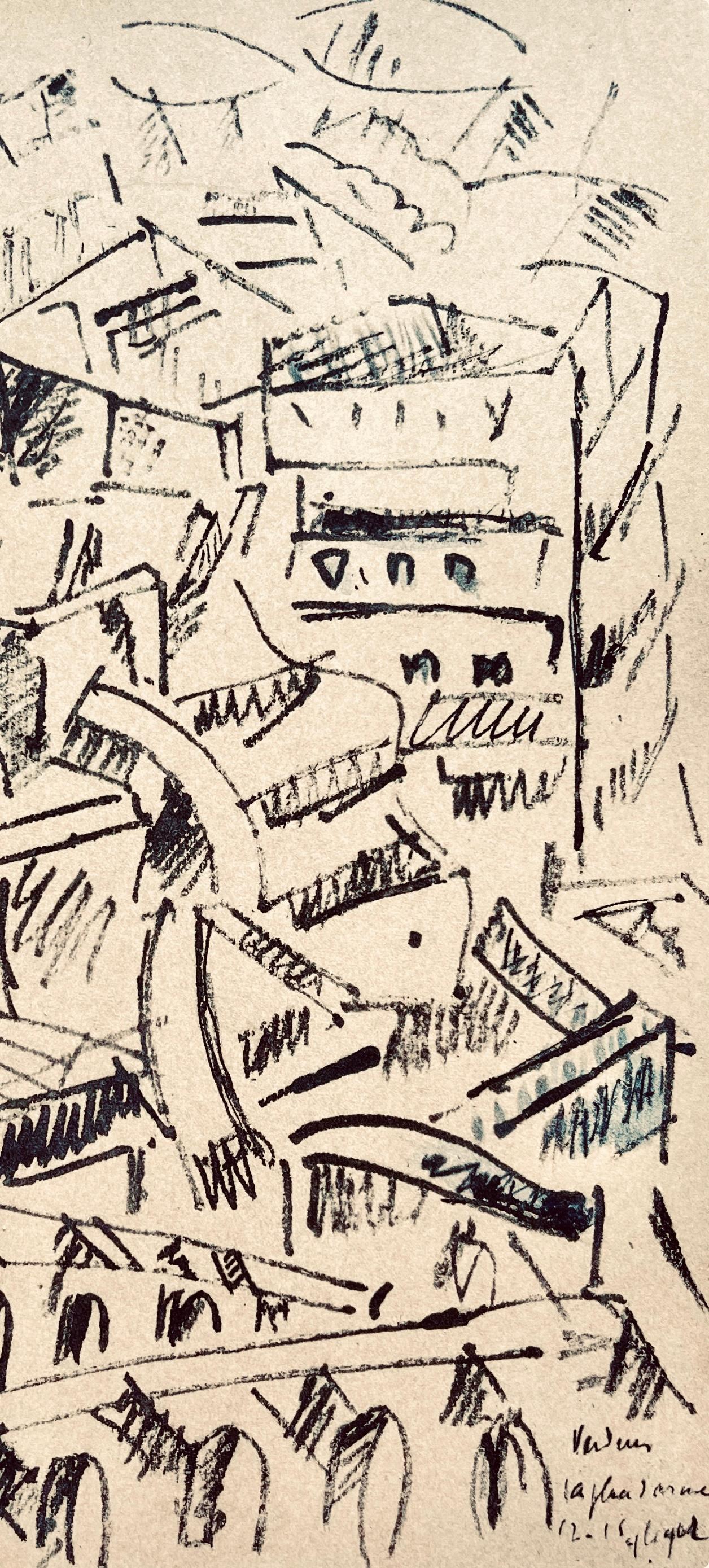 Léger, Verdun: La place d'Armes, Dessins de Guerre 1915-16 (after) - Print by Fernand Léger