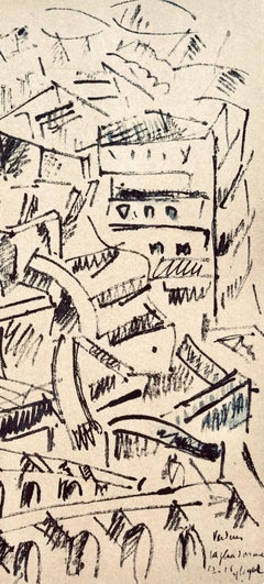 Fernand Leger, Verdun, Der Paradeplatz, aus Kriegszeichnungen 1915-16 (nach)