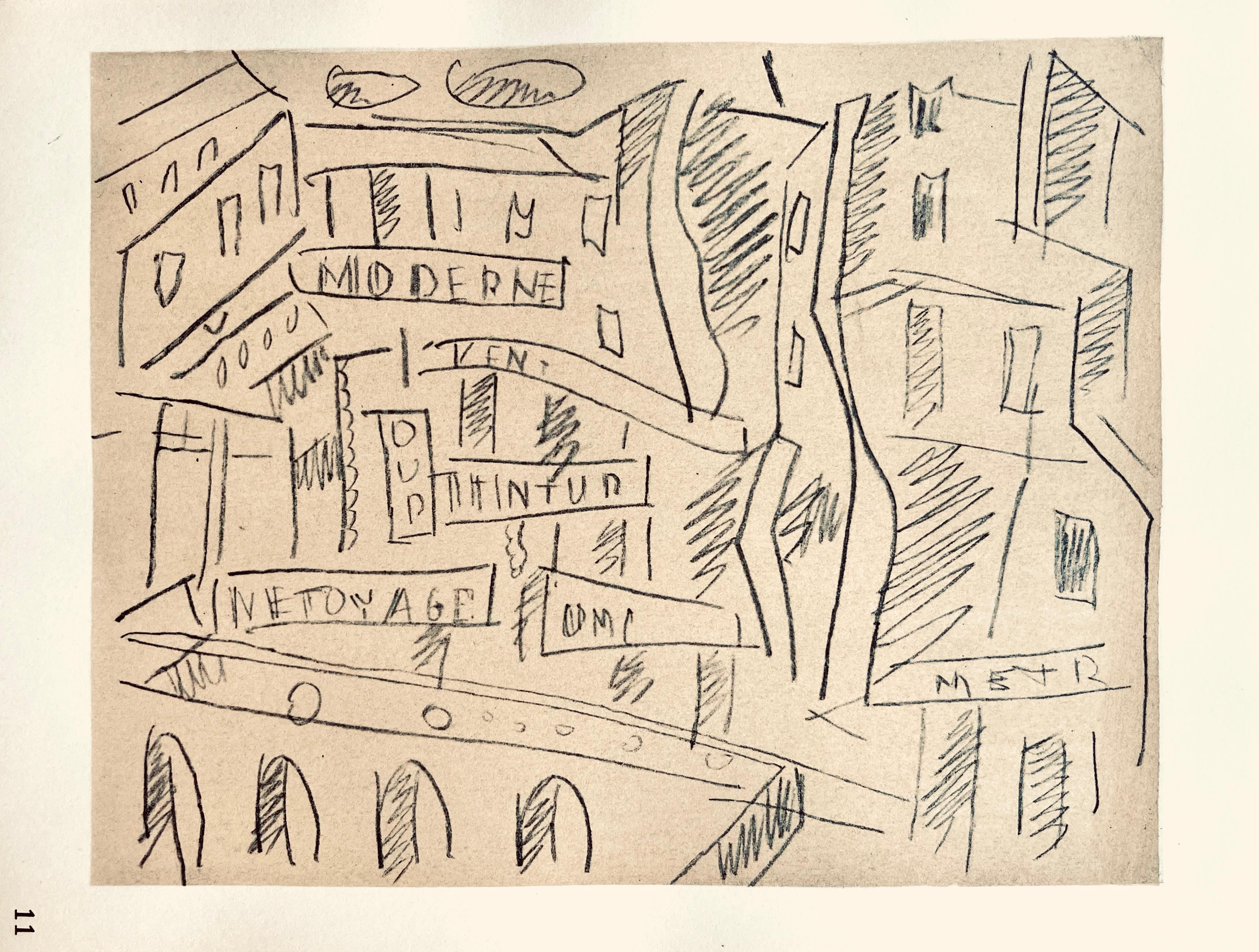 Lithograph, stencil on vélin paper. Paper Size: 7.75 x 10 inches. Inscription: Unsigned and unnumbered, as issued. Notes: From the folio, Fernand Léger, Dessins de Guerre 1915-16, 1956. Published by Berggruen et Cie, Paris; printed by Atelier Daniel