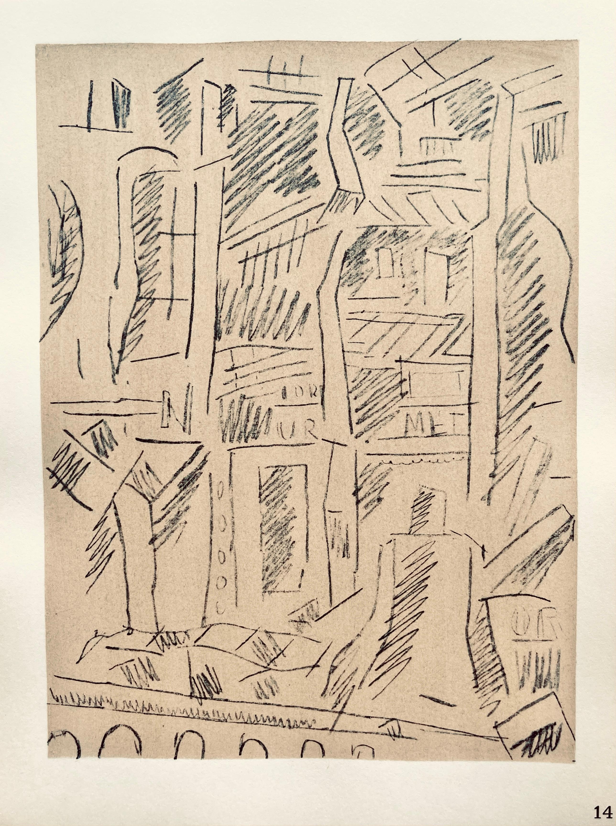 Lithograph, stencil on vélin paper. Paper Size: 10 x 7.75 inches. Inscription: Unsigned and unnumbered, as issued. Notes: From the folio, Fernand Léger, Dessins de Guerre 1915-16, 1956. Published by Berggruen et Cie, Paris; printed by Atelier Daniel
