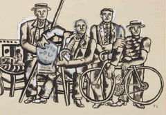 L'Equipe au Repos - Lithograph after Fernand Léger - 1959