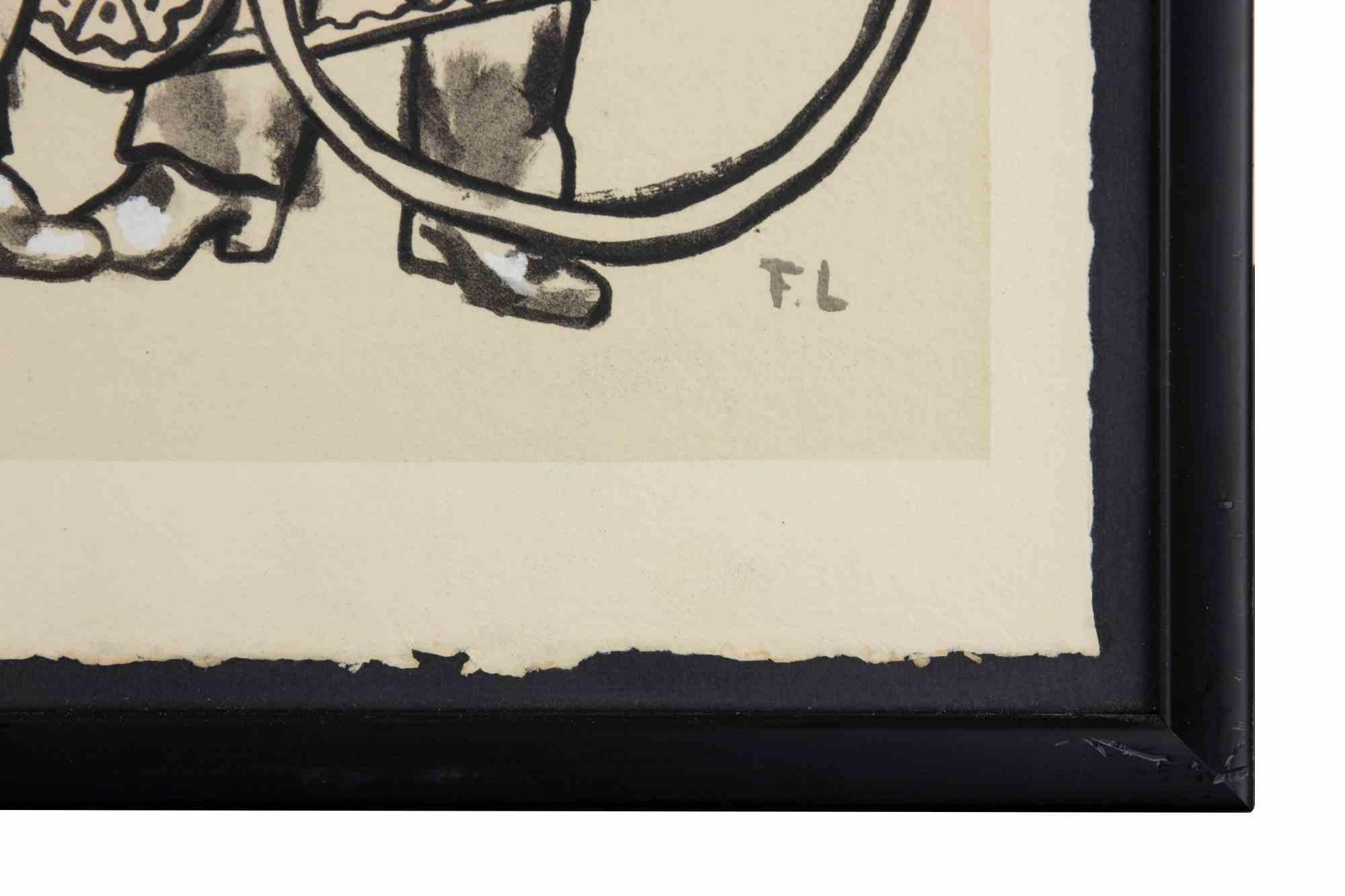 L'Equipe au Repos - Lithograph after Fernand Léger - 1959 For Sale 2