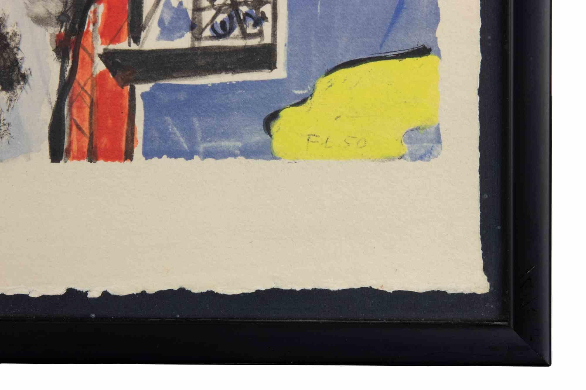 Les Constructeurs - Litografía (after) Fernand Léger - 1959 en venta 2