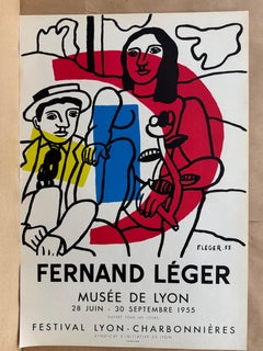 Les Deux Amoureux, Musee de Lyon, Lithograph, 1955