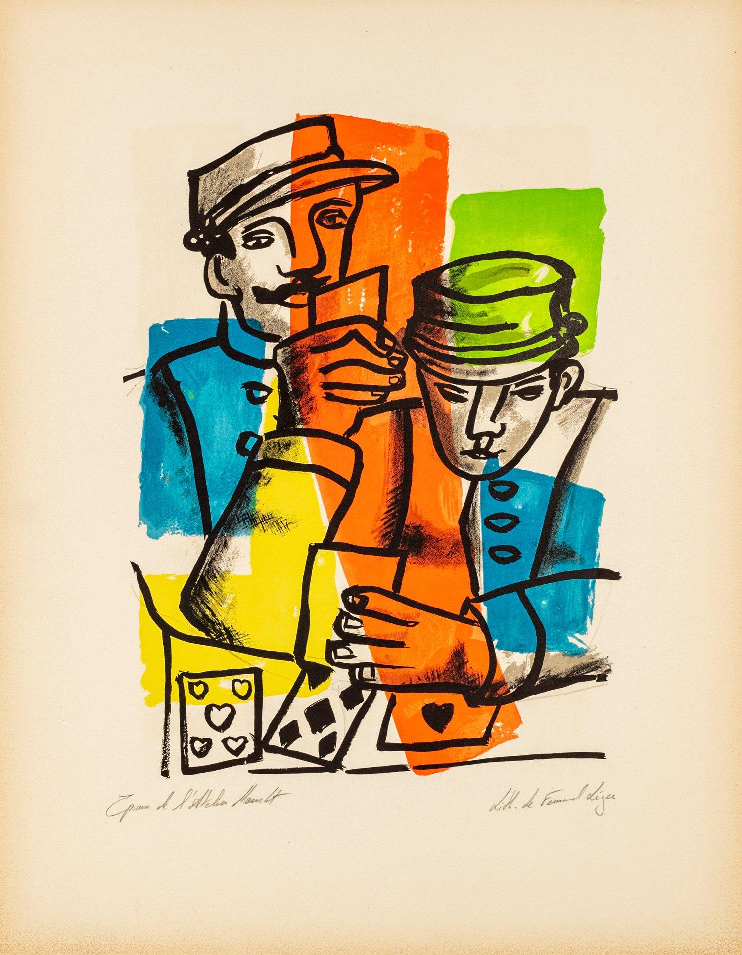 Fernand Léger Print - Les Soldats - "La Ville" by Fernand Leger, 1959