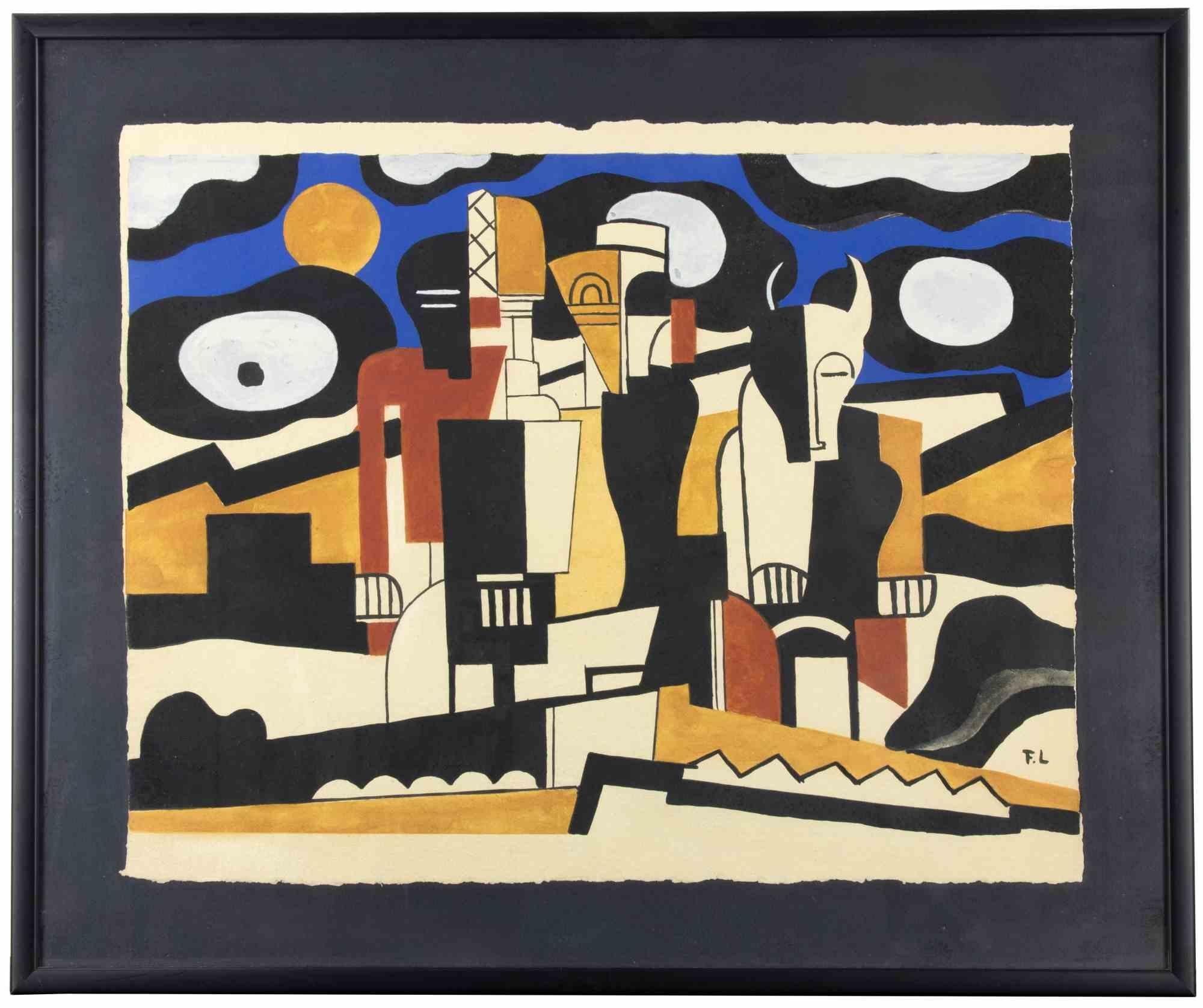 Lithographie réalisée d'après Fernand Léger en 1959, sur papier Moulin Richard de Bas.

Monogramme dans la plaque.

Elle appartient à la suite "Contrastes", imprimée par Daniel Jacomet et publiée par "Au Vent d'Arles".

Edition de 300