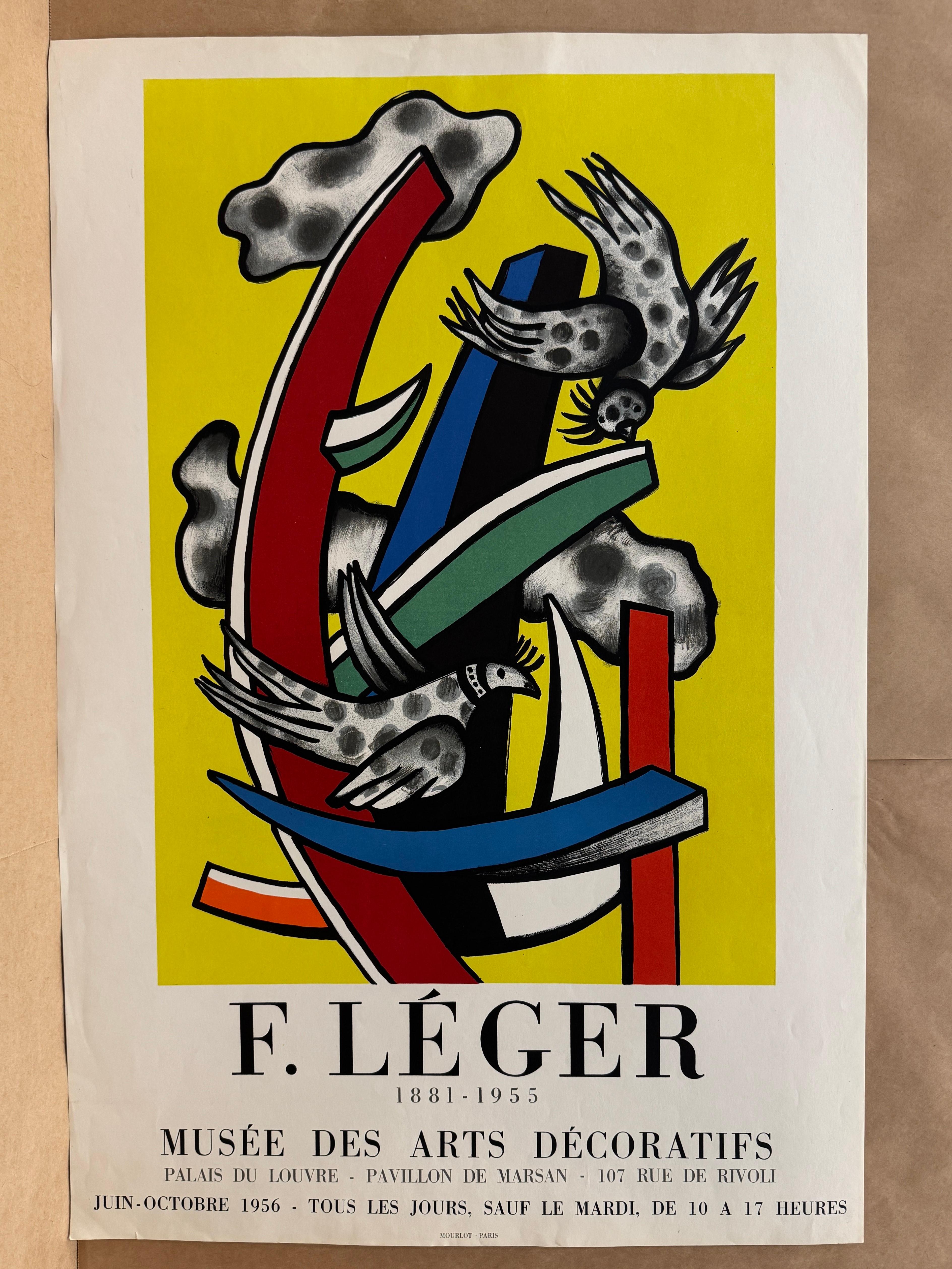 Artist: Fernand Leger

Medium: Lithographic Poster, 1956

Dimensions: 30 x 20 in, 76.2 x 50.8 cm 