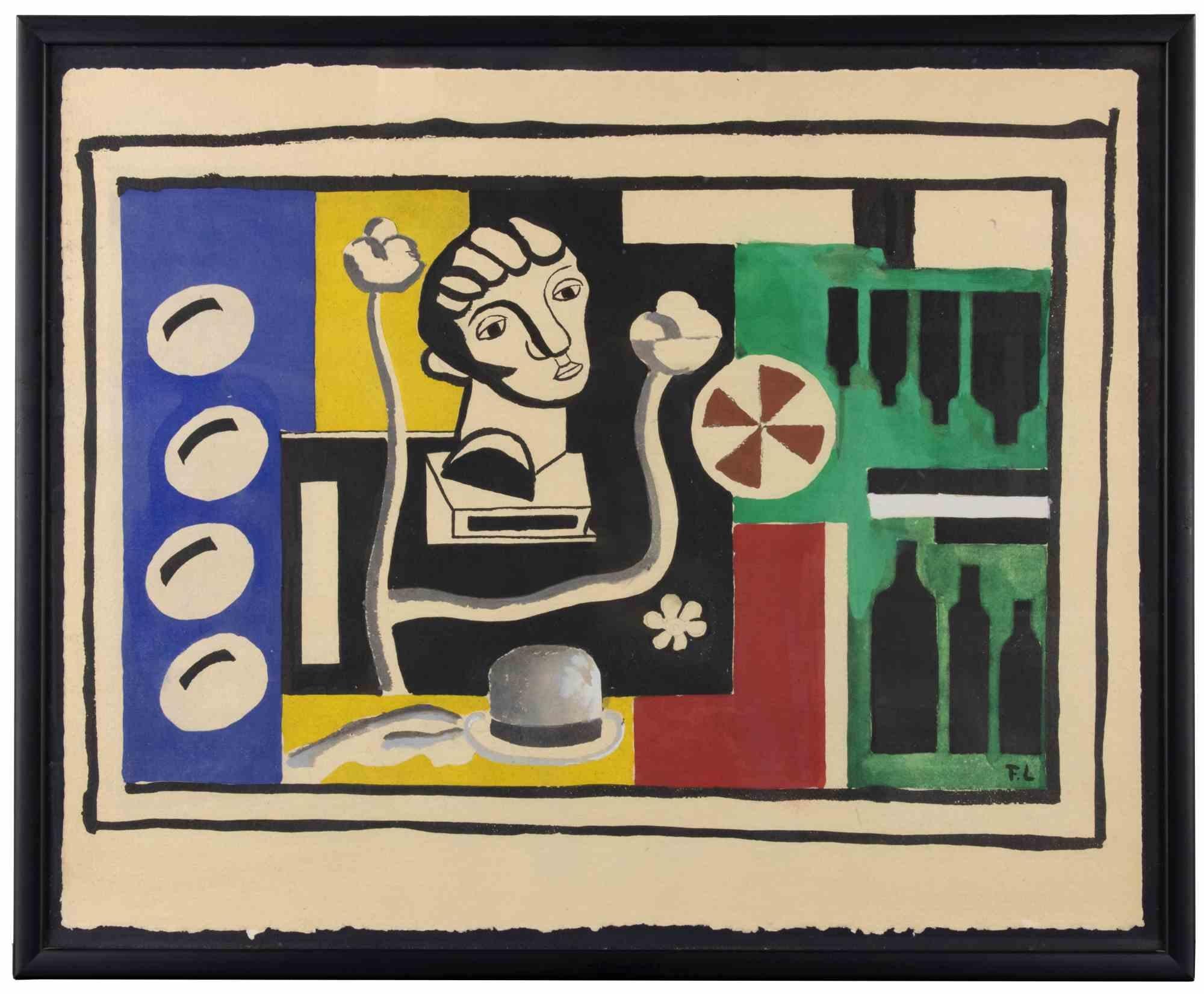 Lithographie réalisée d'après Fernand Léger en 1959, sur papier Moulin Richard de Bas.

Monogramme dans la plaque.

Elle appartient à la suite "Contrastes", imprimée par Daniel Jacomet et publiée par "Au Vent d'Arles".

Edition de 300