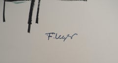 Paris, Montparnasse - Original lithograph, HANDSIGNED, 1959