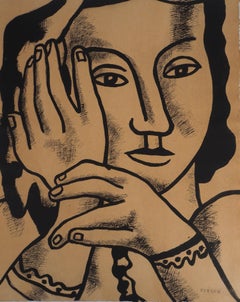  Portait of Nadia - Lithograph and Stencil, 1959