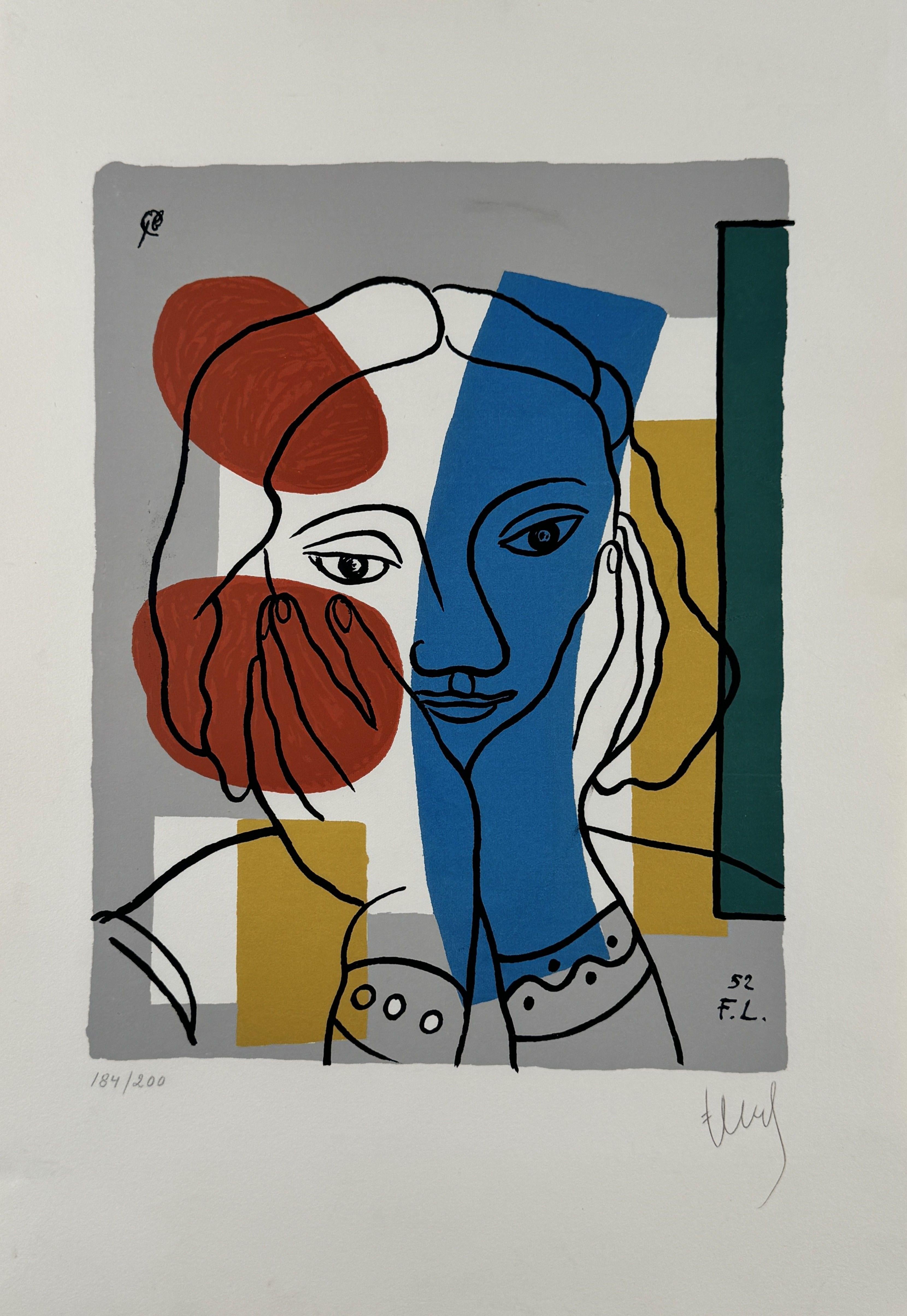 Fernand Léger Abstract Print - Portrait of a woman